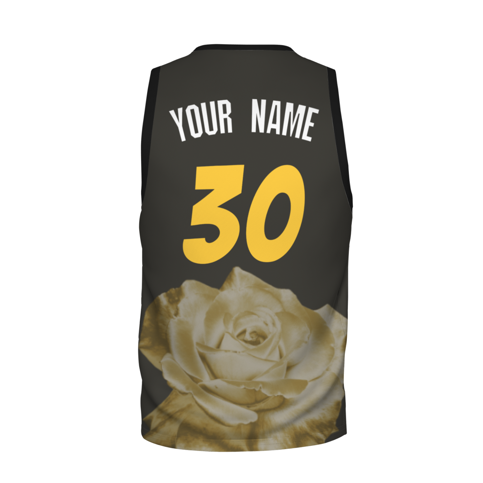 Custom Dark Gray Yellow-White Authentic V-Neck Basketball Jersey