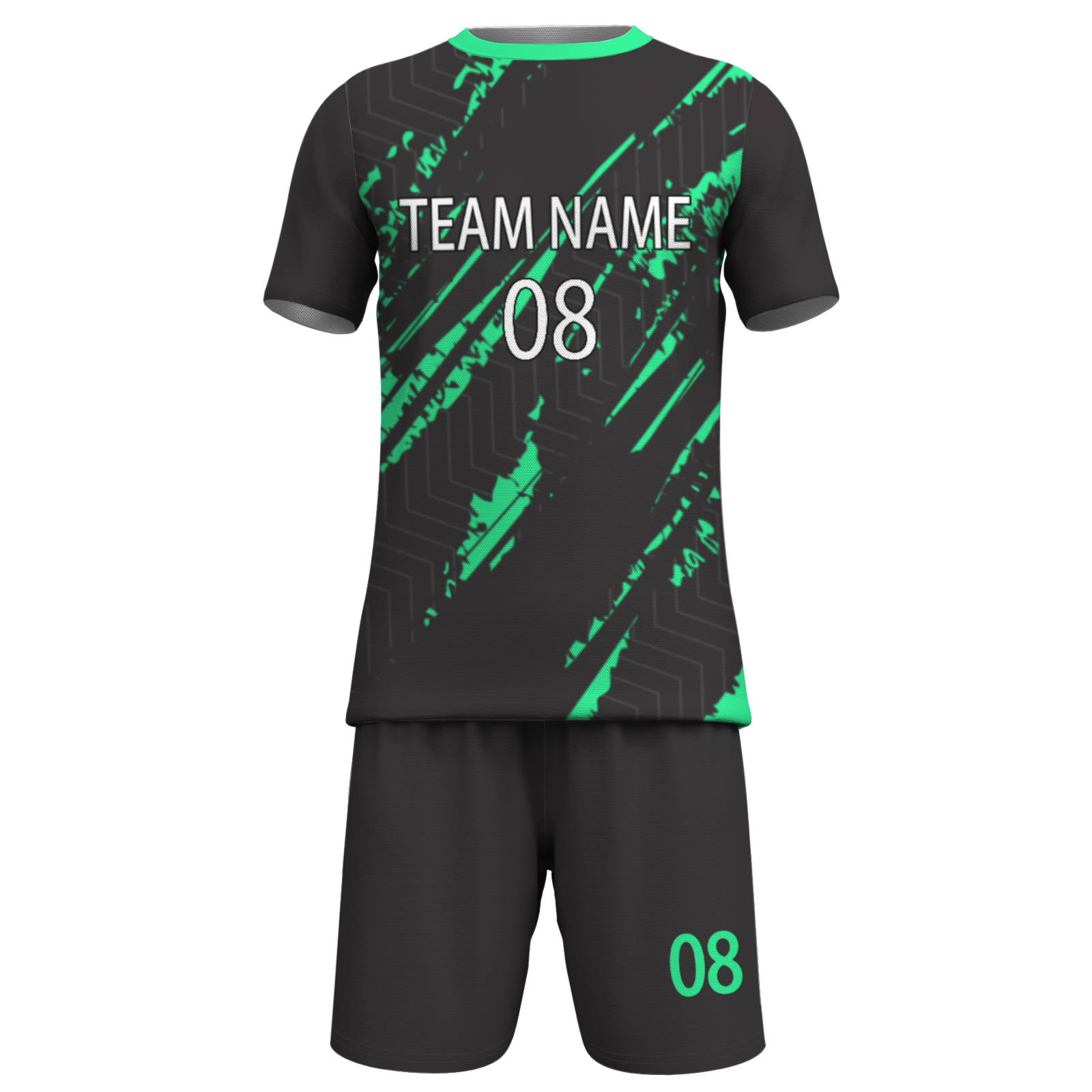 Custom White Black-White Sublimation Soccer Uniform Jersey