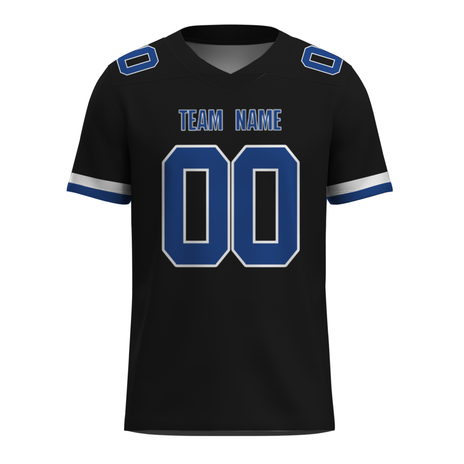 Custom  Orange White-Dark Blue Mesh Authentic Football Jersey