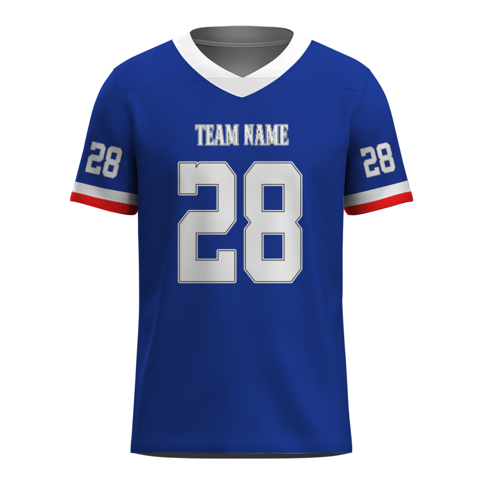 Custom  Orange White-Dark Blue Mesh Authentic Football Jersey