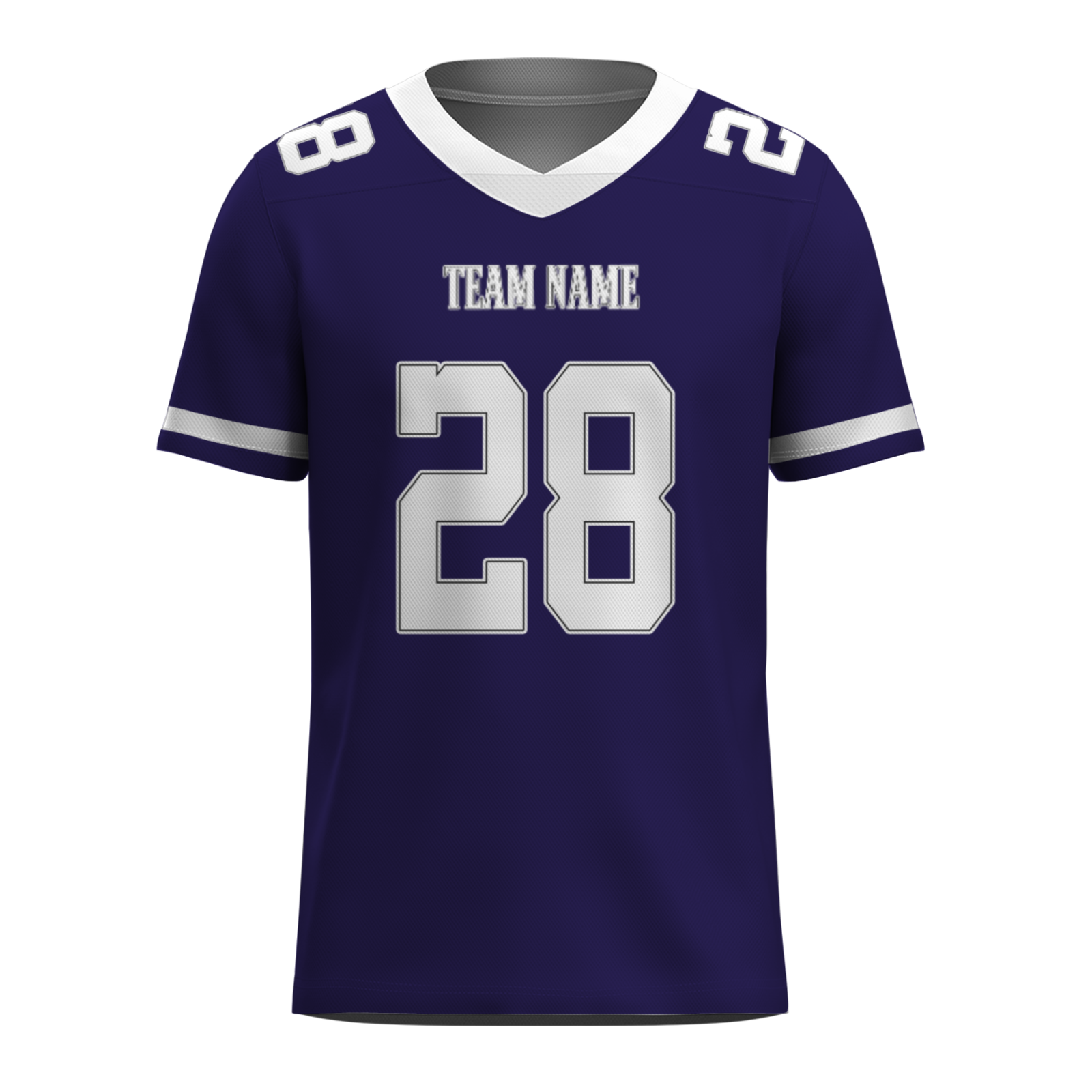 Custom  Dark Gray Blue-White Mesh Authentic Football Jersey