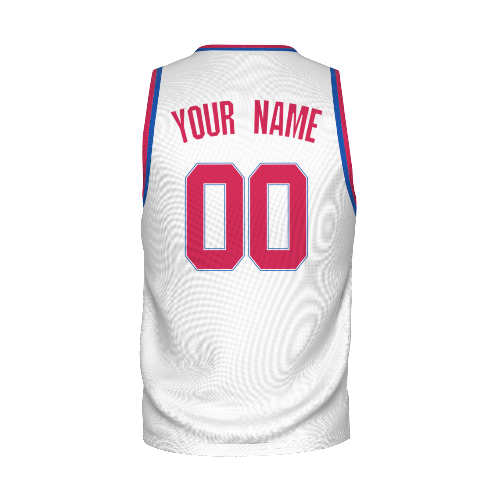 Custom White Dark Blue-Orange Authentic V-Neck Basketball Jersey