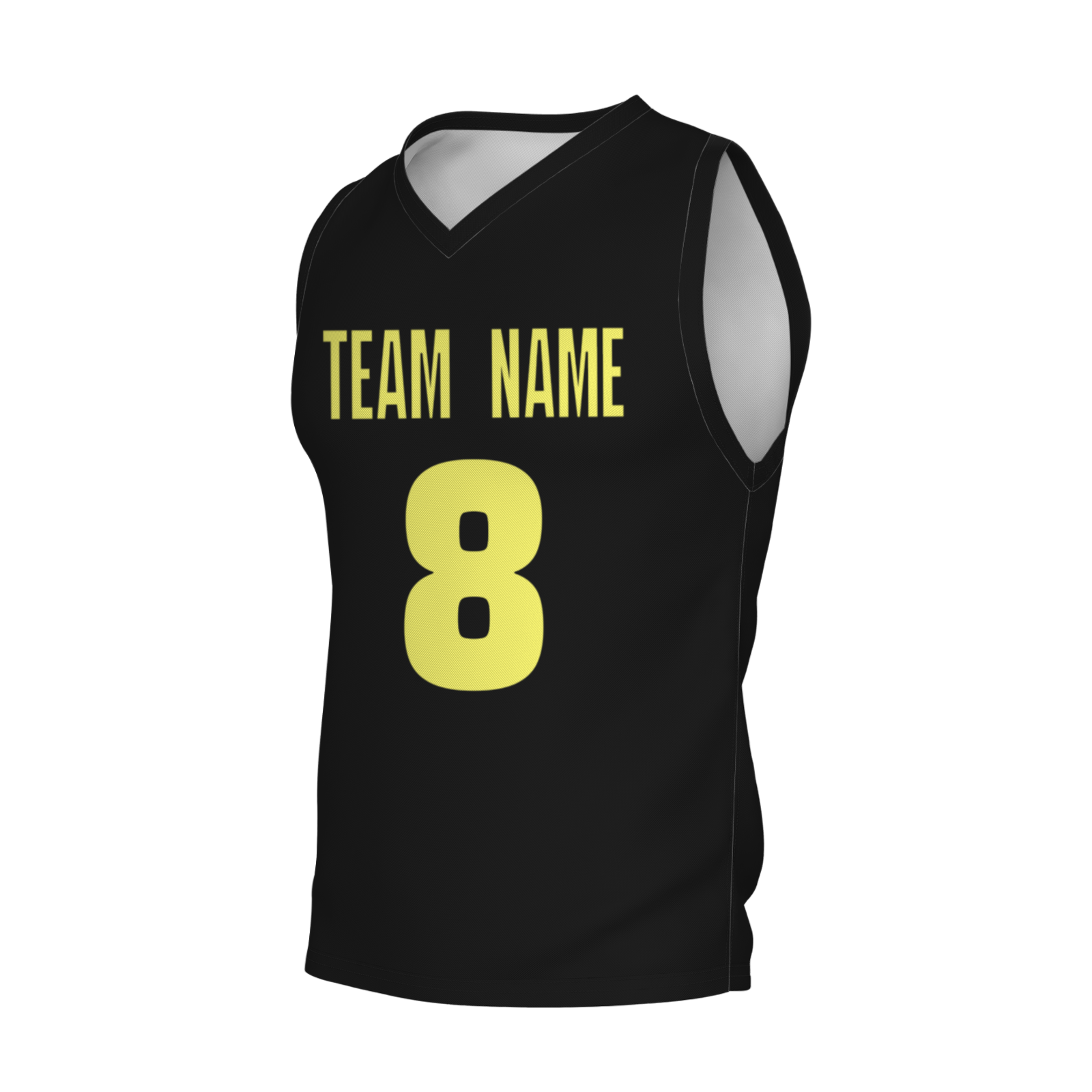 Custom Dark Gray Yellow-White Authentic V-Neck Basketball Jersey