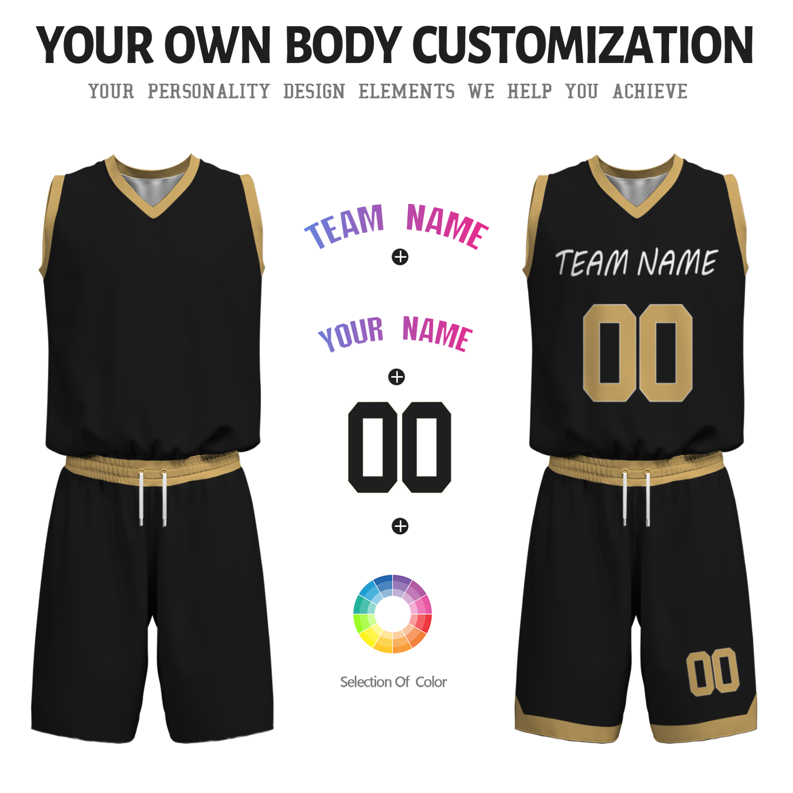 Custom White Old Gold-Black Authentic Basketball Uniform Jersey