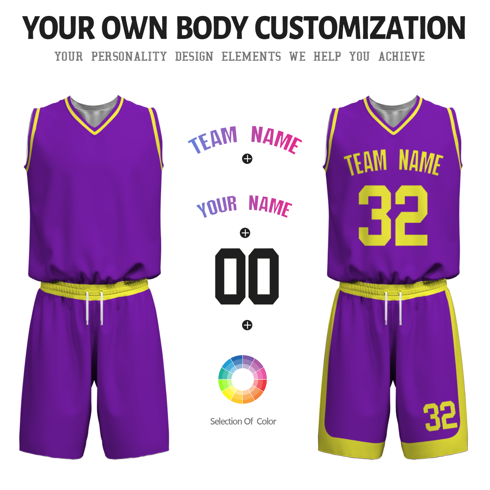 Custom Purple Mustard-White Authentic Basketball Uniform Jersey