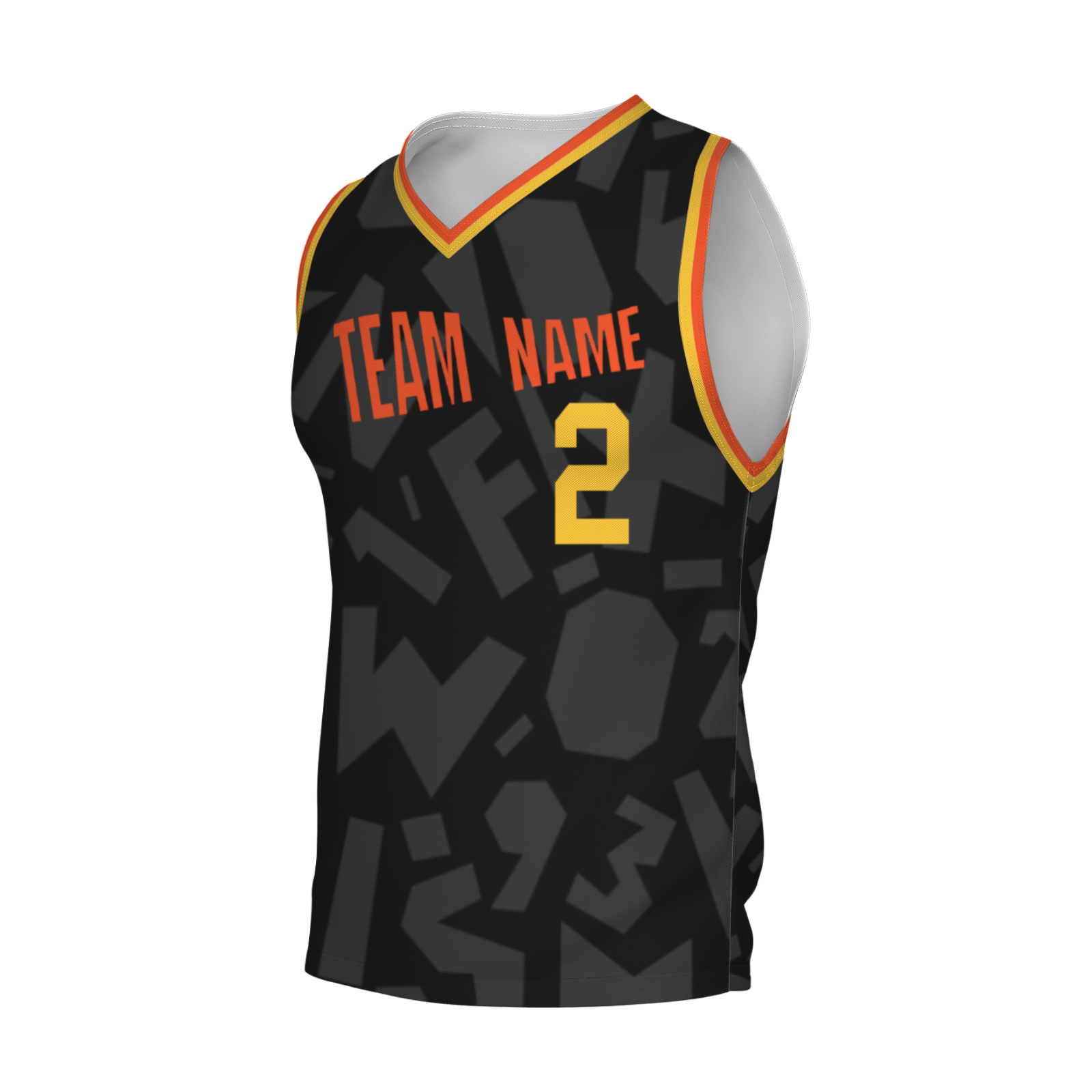 Custom White Dark Blue-Orange Authentic V-Neck Basketball Jersey