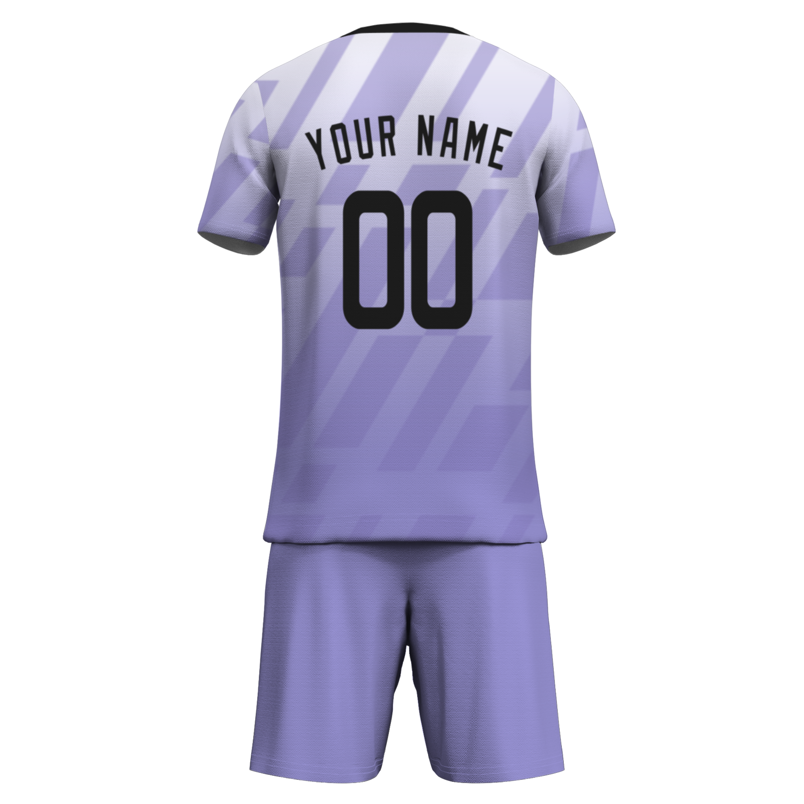 Custom White Black Sublimation Soccer Uniform Jersey