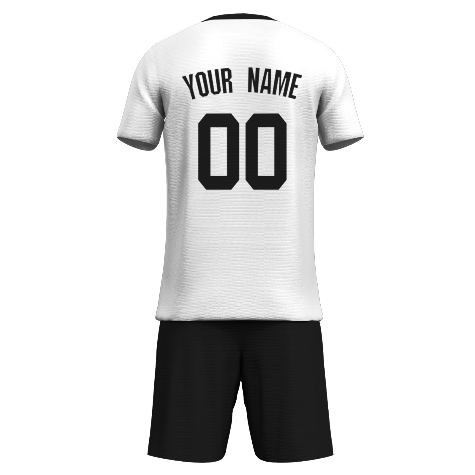 Custom White Yelow Sublimation Soccer Uniform Jersey