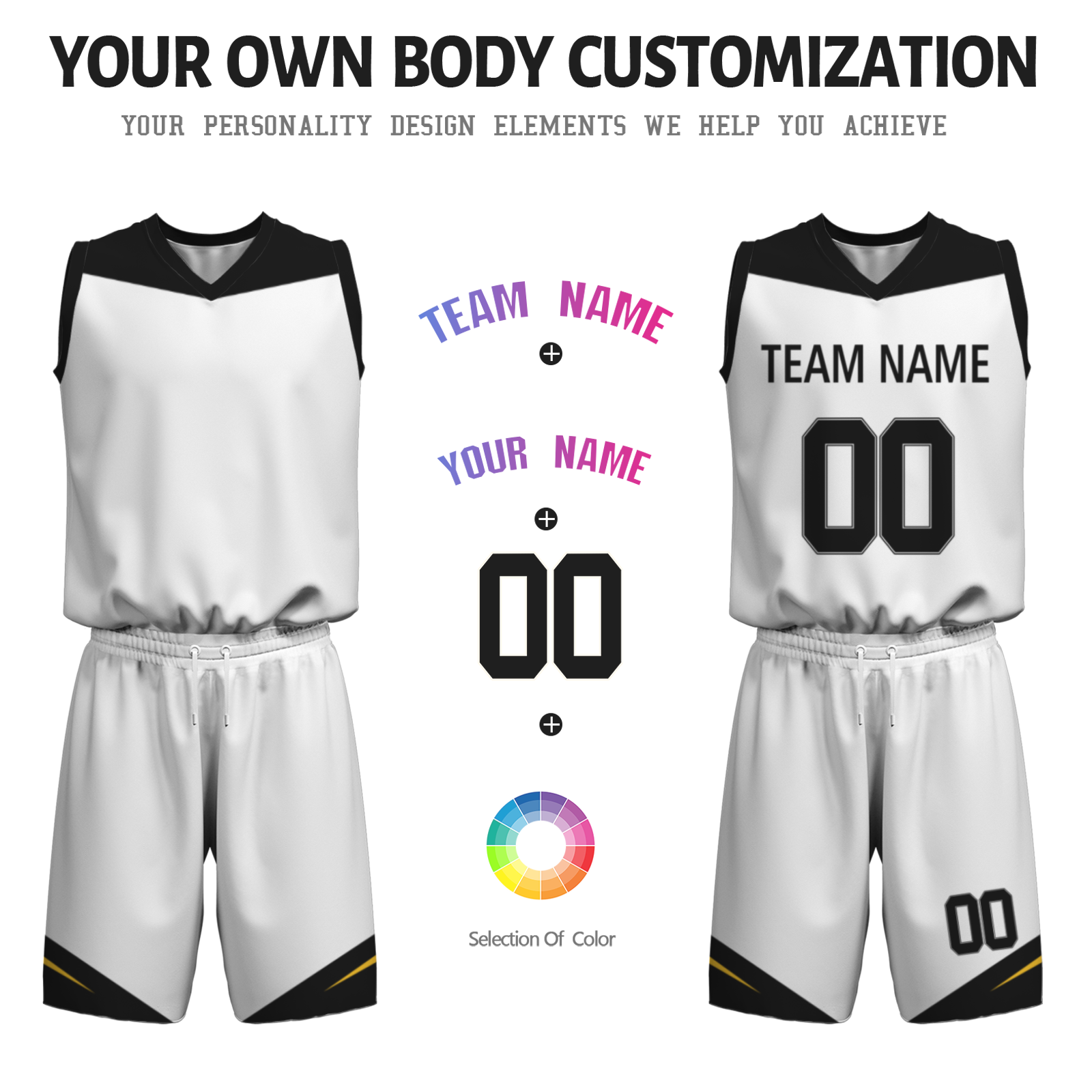 Custom White Old Gold-Black Authentic Basketball Uniform Jersey