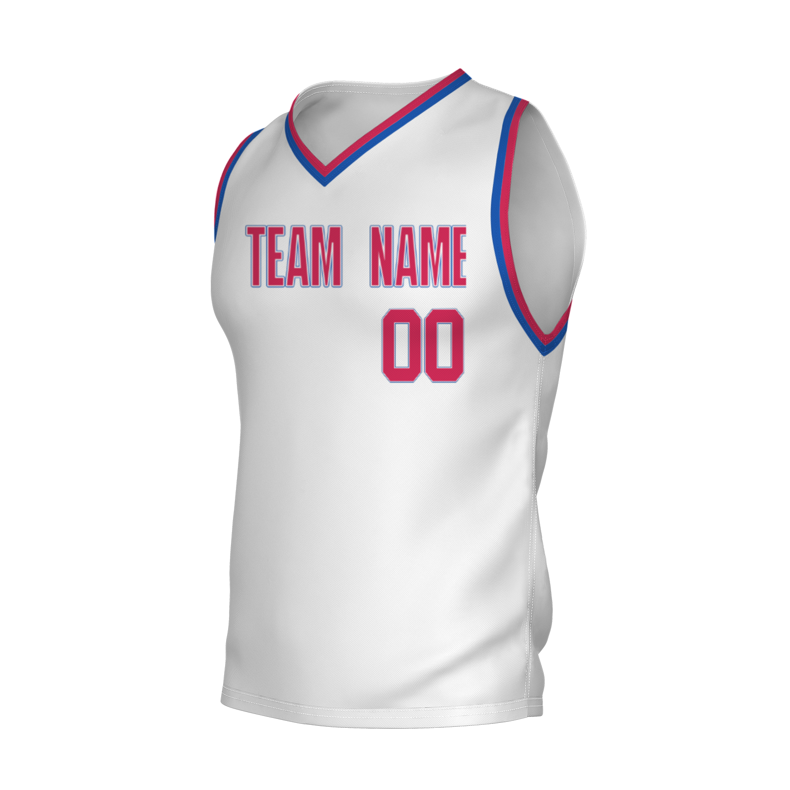 Custom White Dark Blue-Orange Authentic V-Neck Basketball Jersey