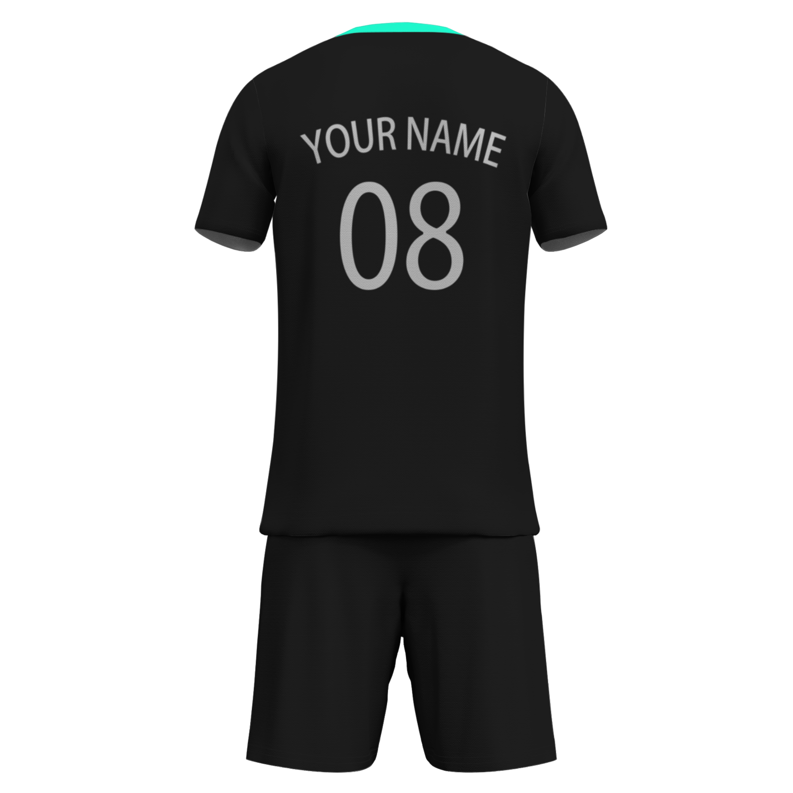 Custom White Black-White Sublimation Soccer Uniform Jersey