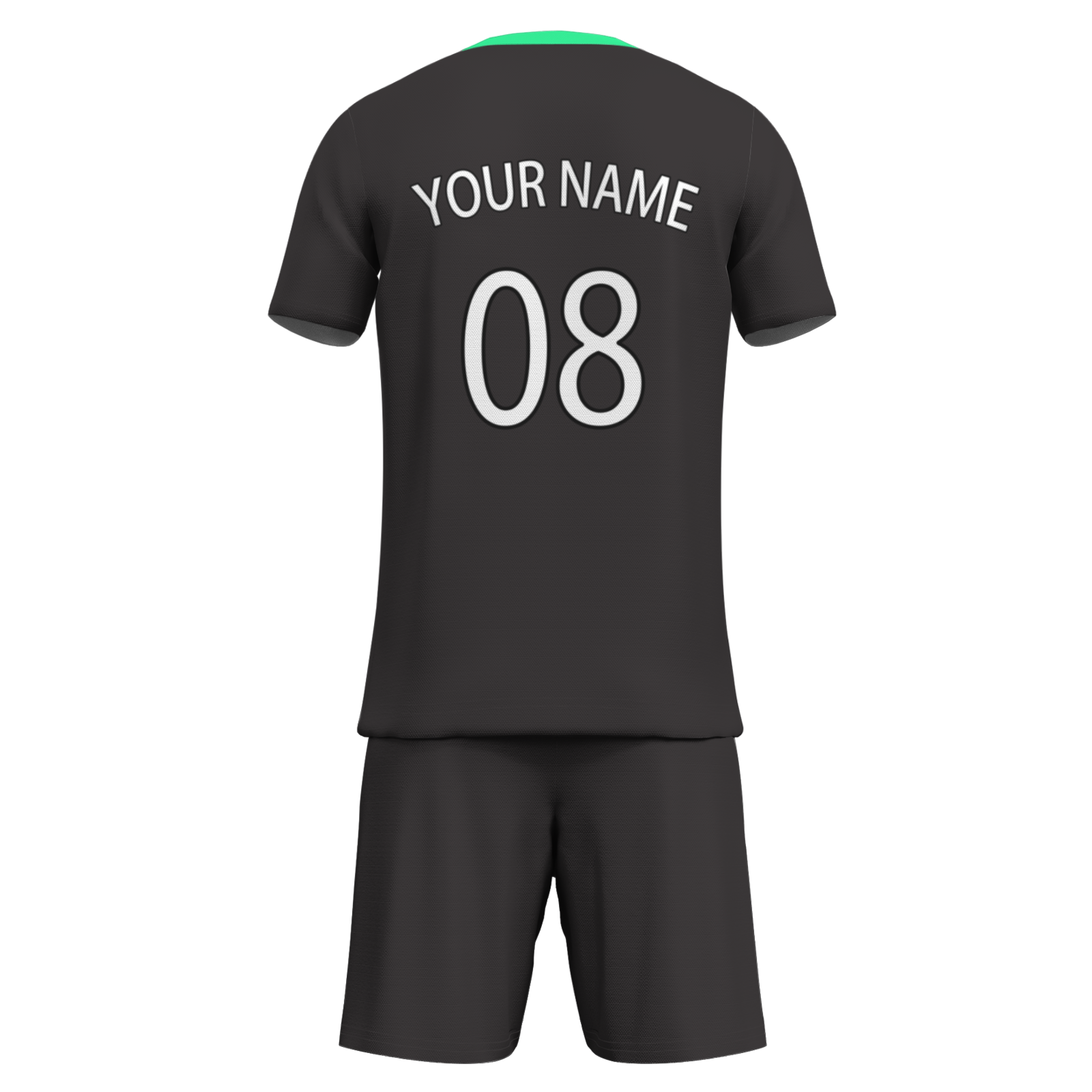 Custom White Black-White Sublimation Soccer Uniform Jersey