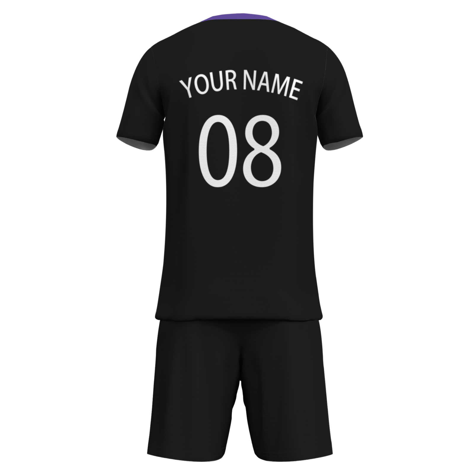 Custom White Black-White Sublimation Soccer Uniform Jersey