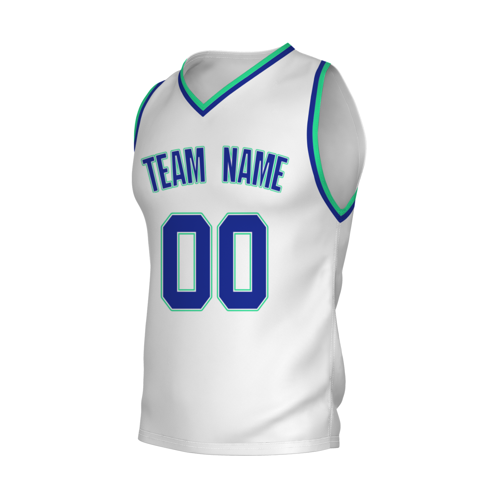 Custom White Dark Blue-Orange Authentic V-Neck Basketball Jersey