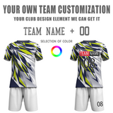 Custom White Black-White Sublimation Soccer Uniform Jersey