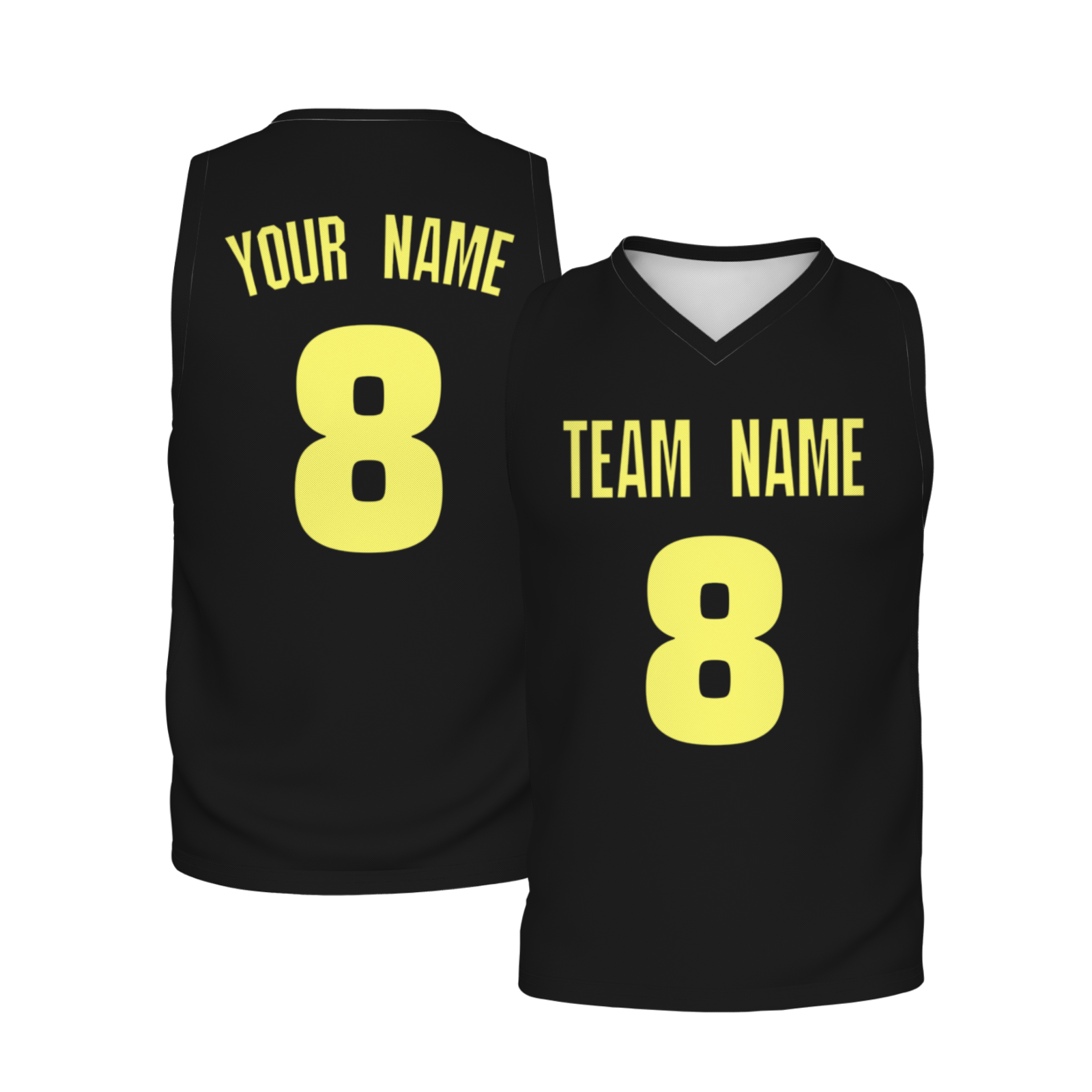 Custom Dark Gray Yellow-White Authentic V-Neck Basketball Jersey