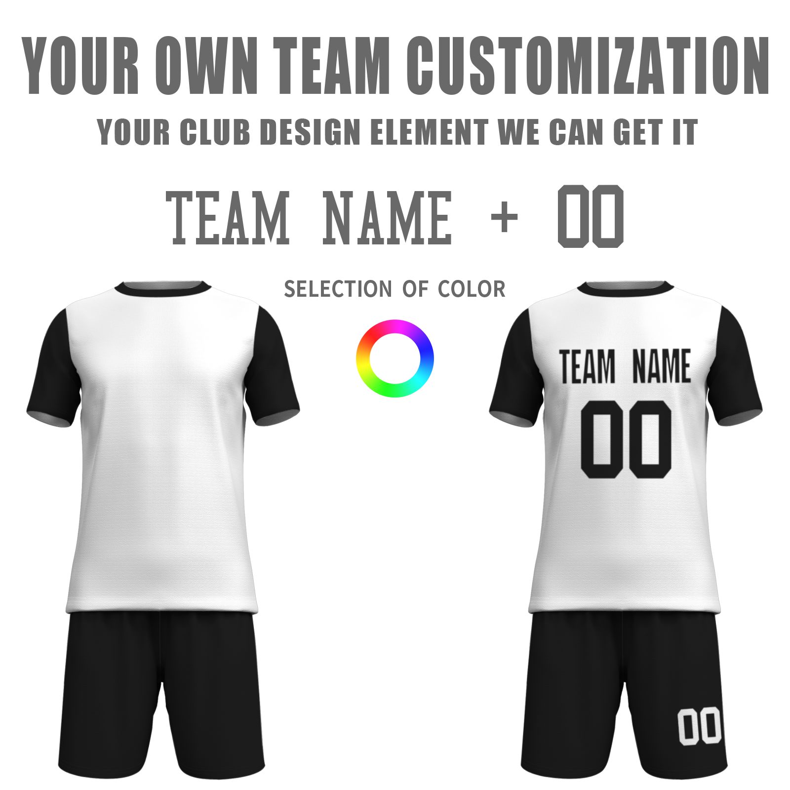 Custom White Yelow Sublimation Soccer Uniform Jersey