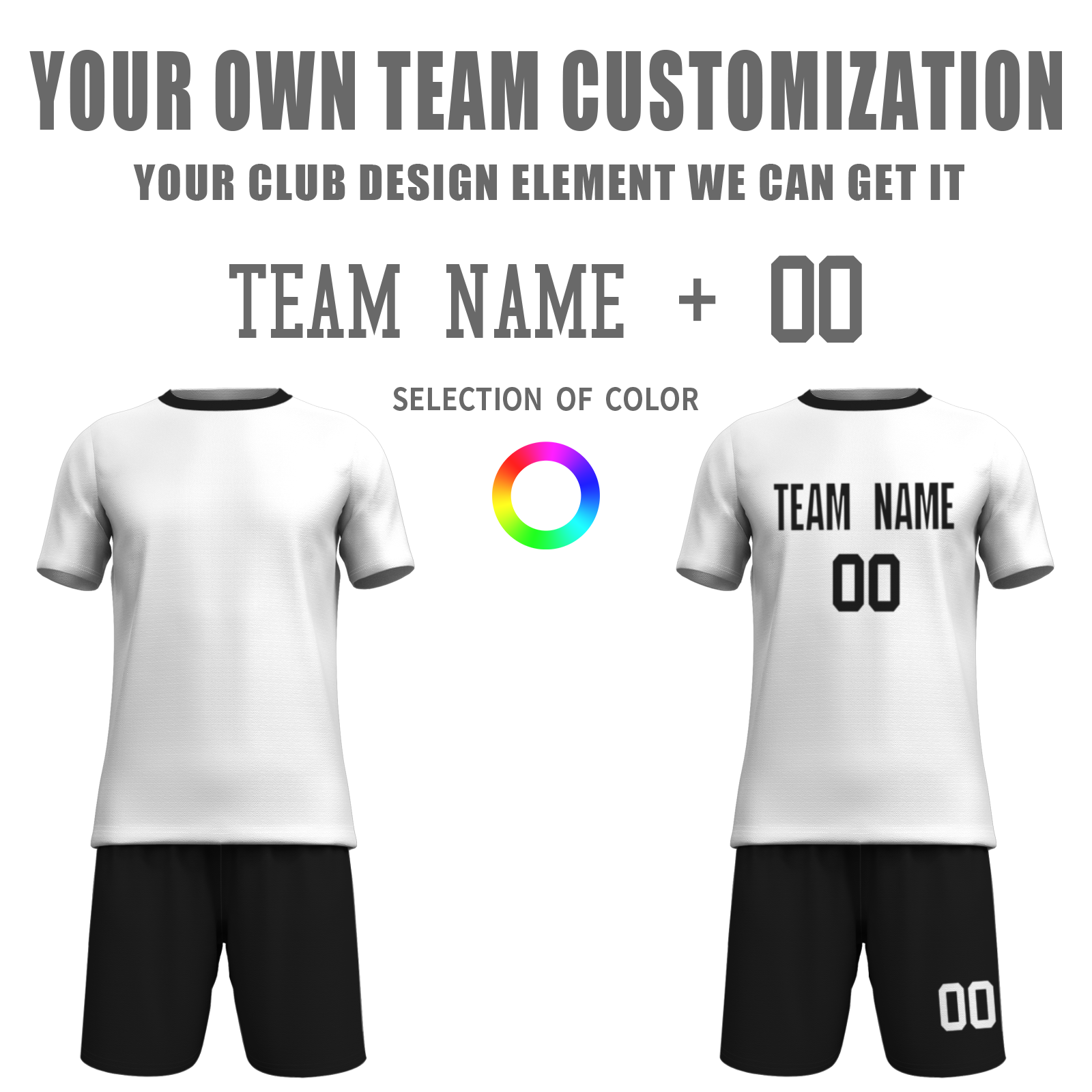 Custom  Fluorescent Green Black Sublimation Soccer Uniform Jersey