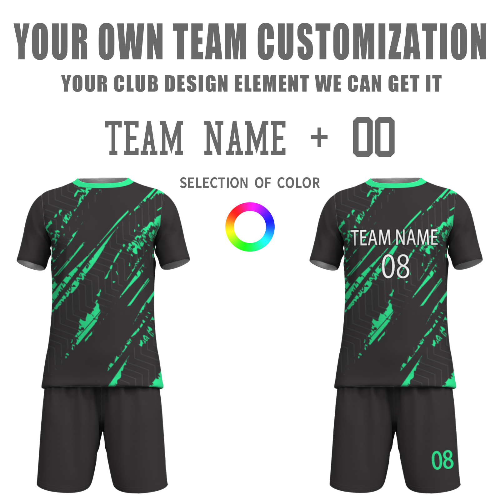 Custom White Black-White Sublimation Soccer Uniform Jersey