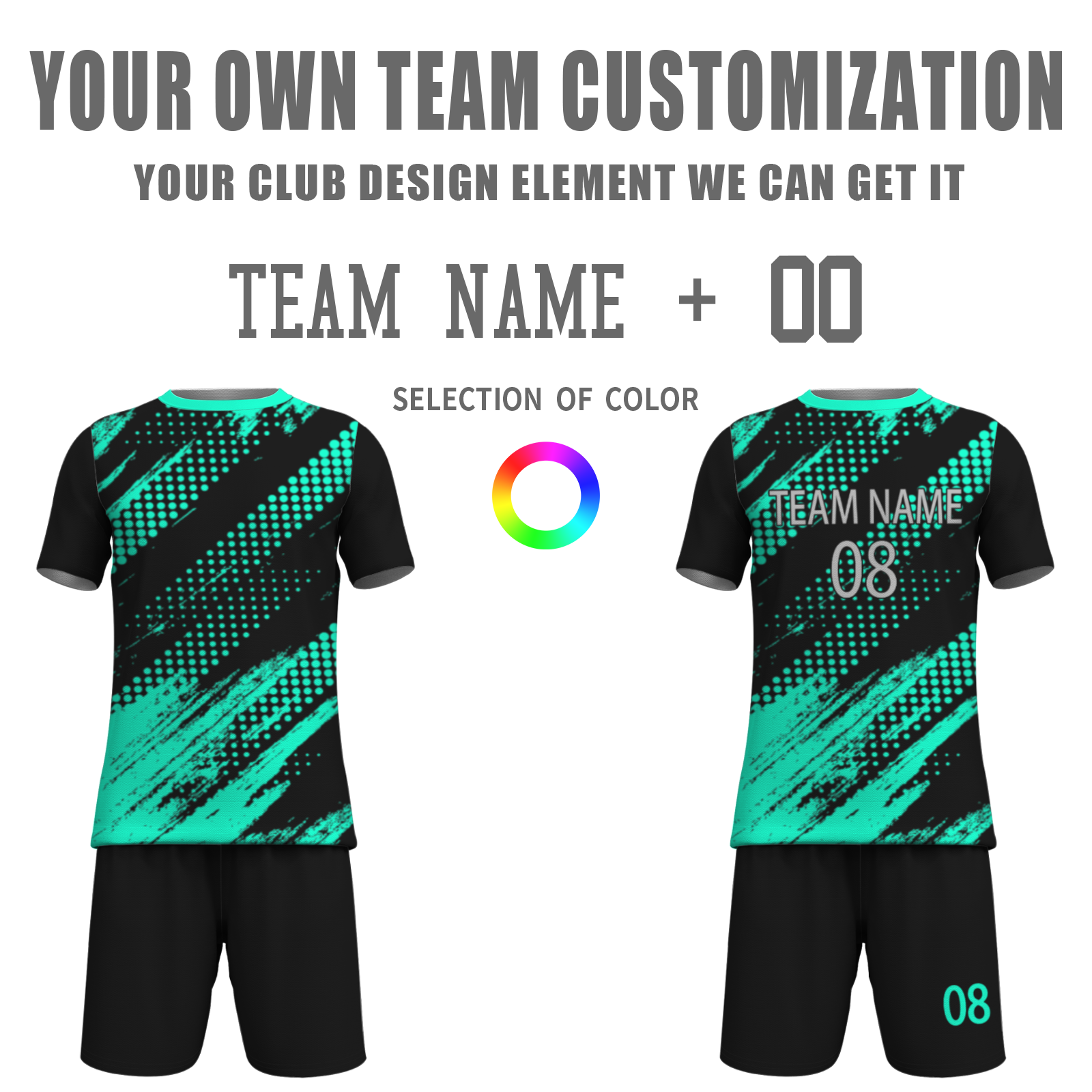 Custom White Black-White Sublimation Soccer Uniform Jersey