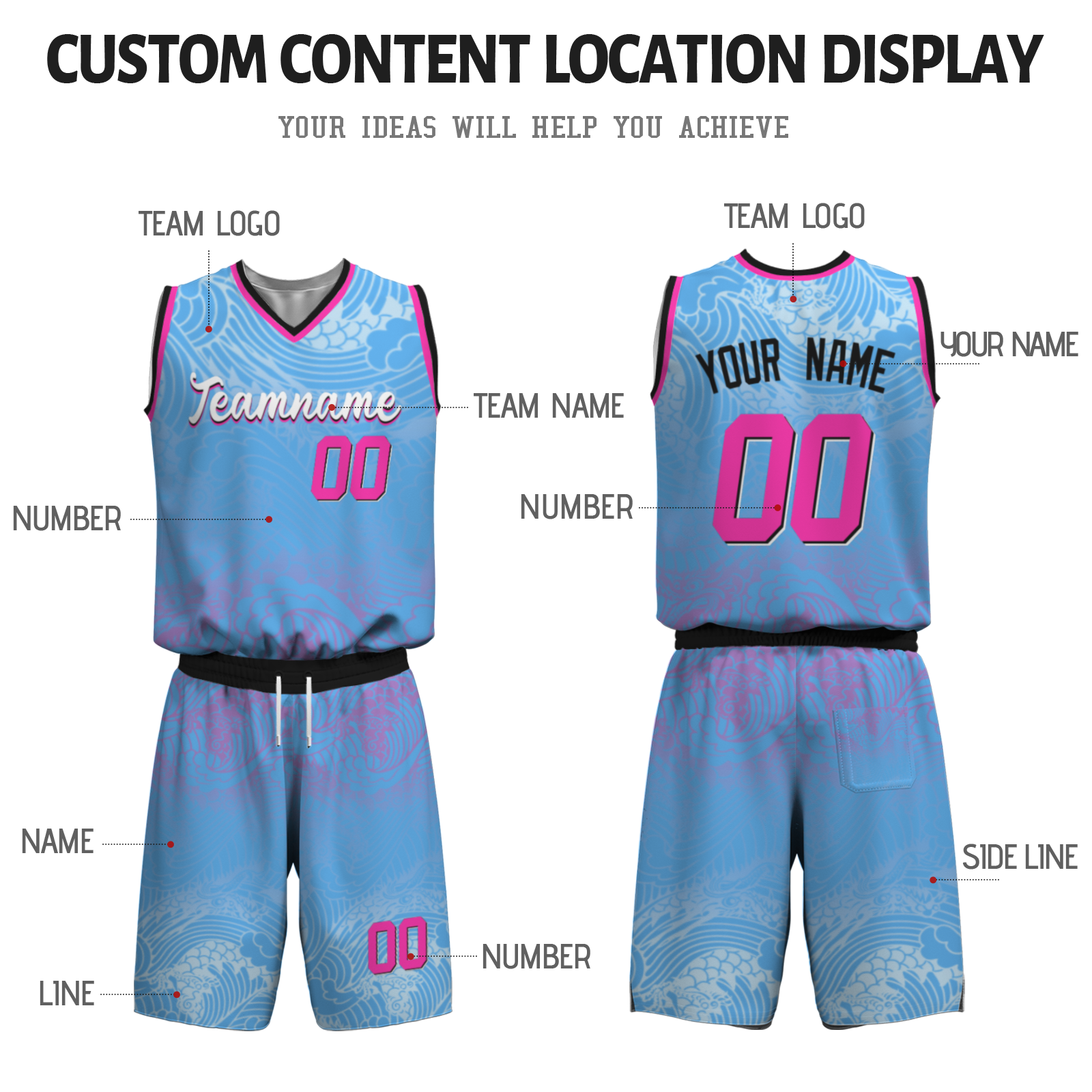 Custom Purple Camouflage White Lilac Basketball Uniform Jersey