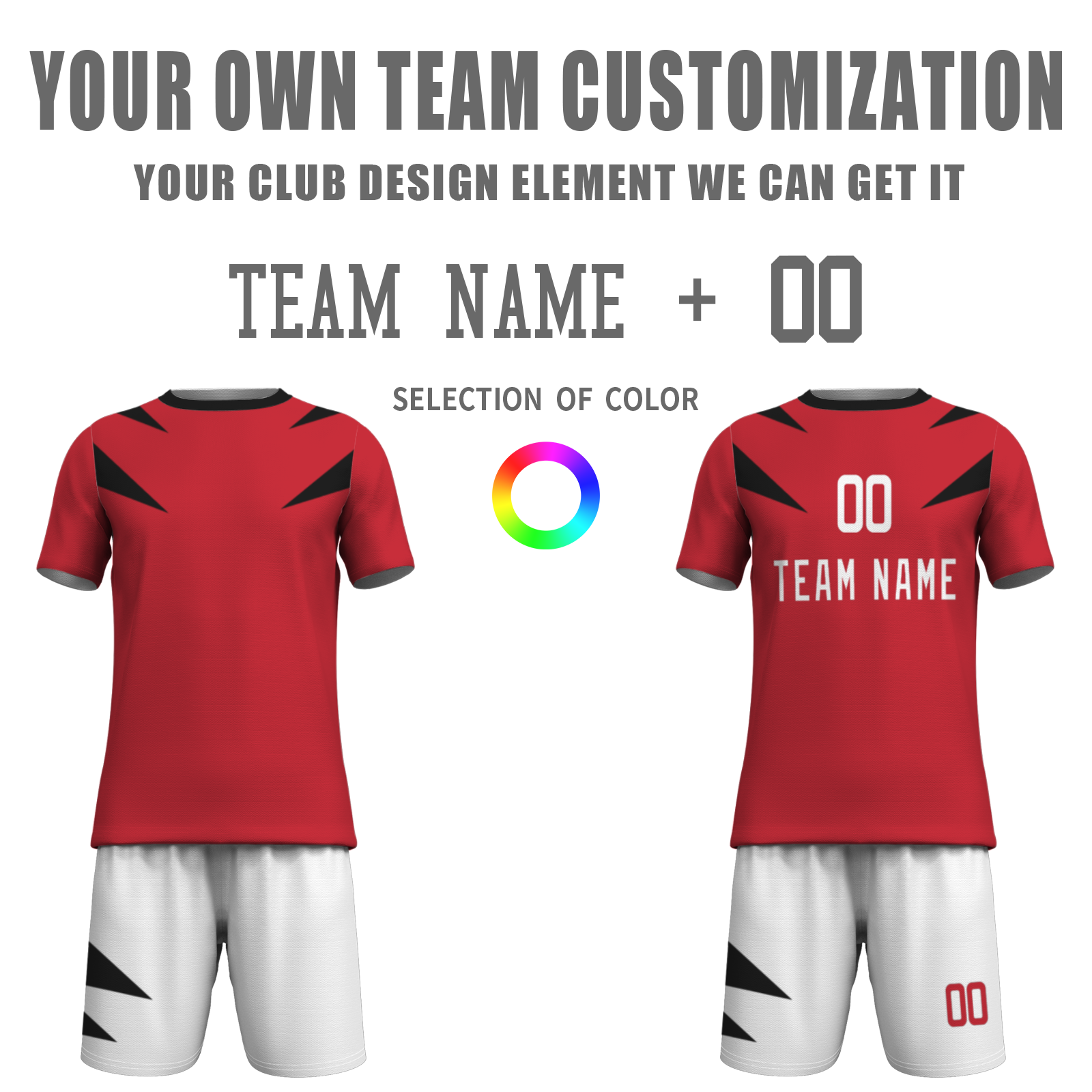 Custom White Black Sublimation Soccer Uniform Jersey