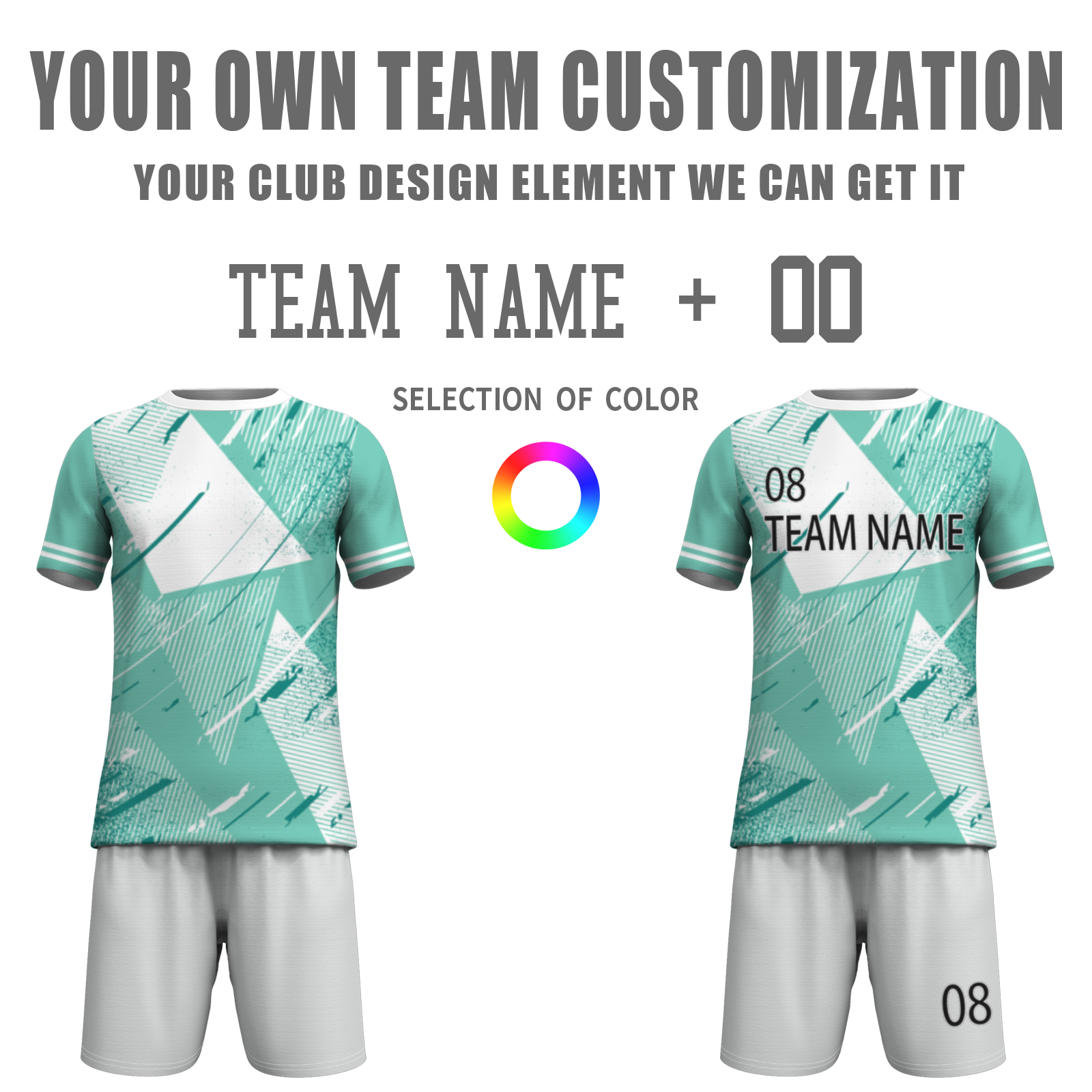 Custom White Black-White Sublimation Soccer Uniform Jersey