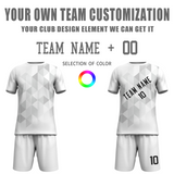 Custom White Black Sublimation Soccer Uniform Jersey