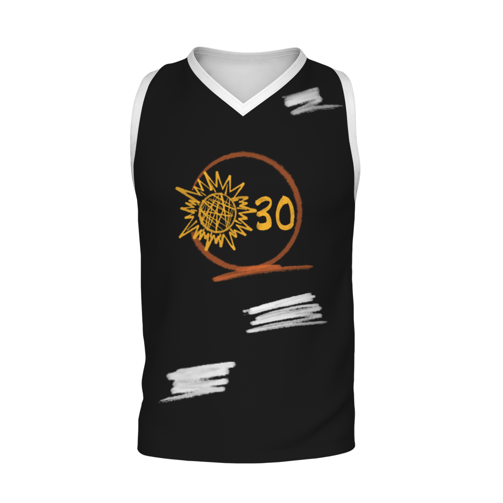 Custom Blue Chinese Painting Horse V-Neck Basketball Jersey