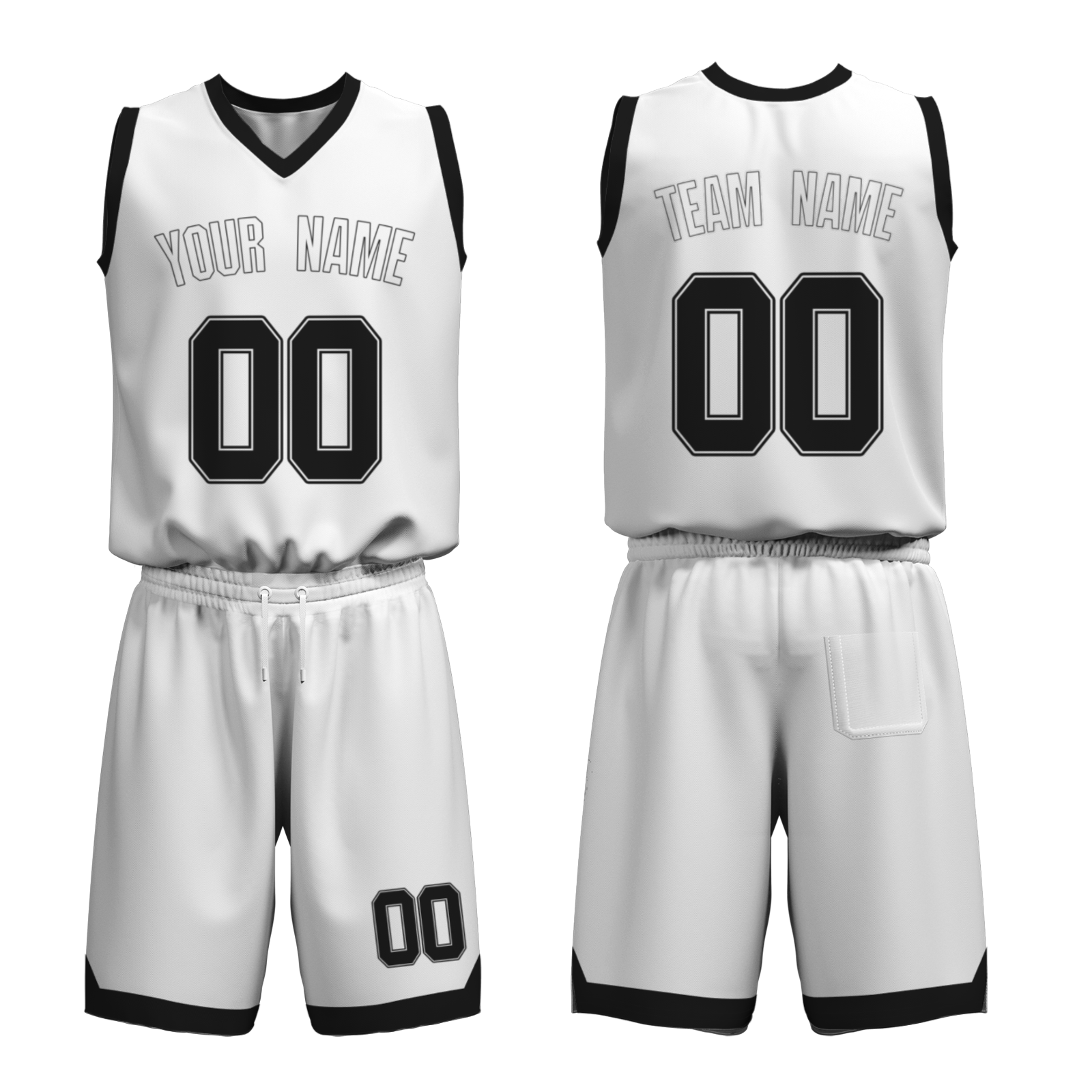 Custom White Old Gold-Black Authentic Basketball Uniform Jersey