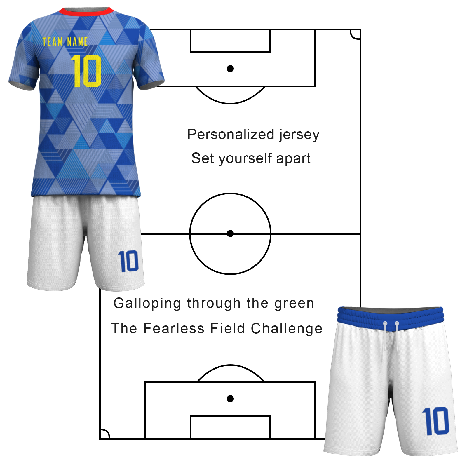 Custom White Black Sublimation Soccer Uniform Jersey