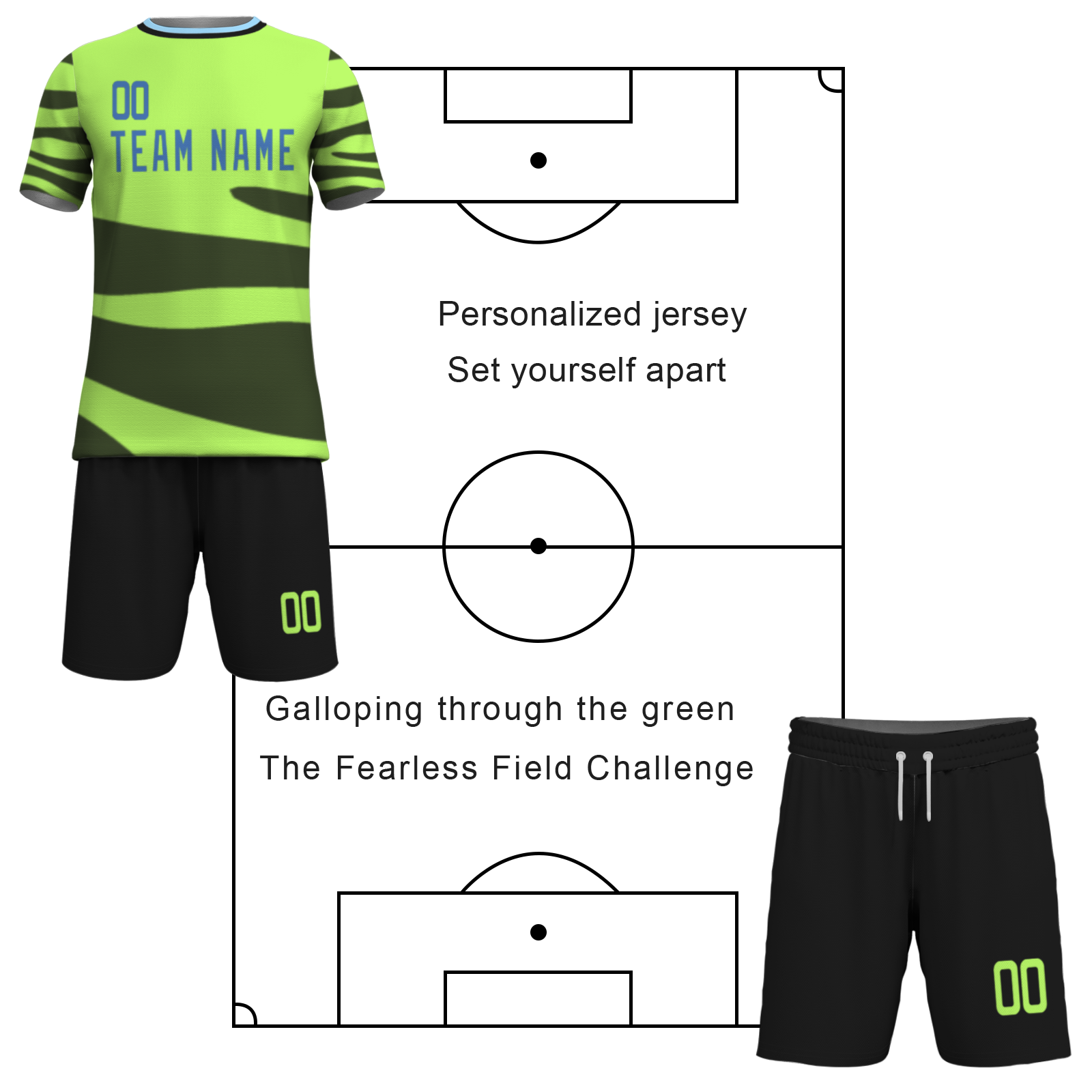 Custom White Black-White Sublimation Soccer Uniform Jersey