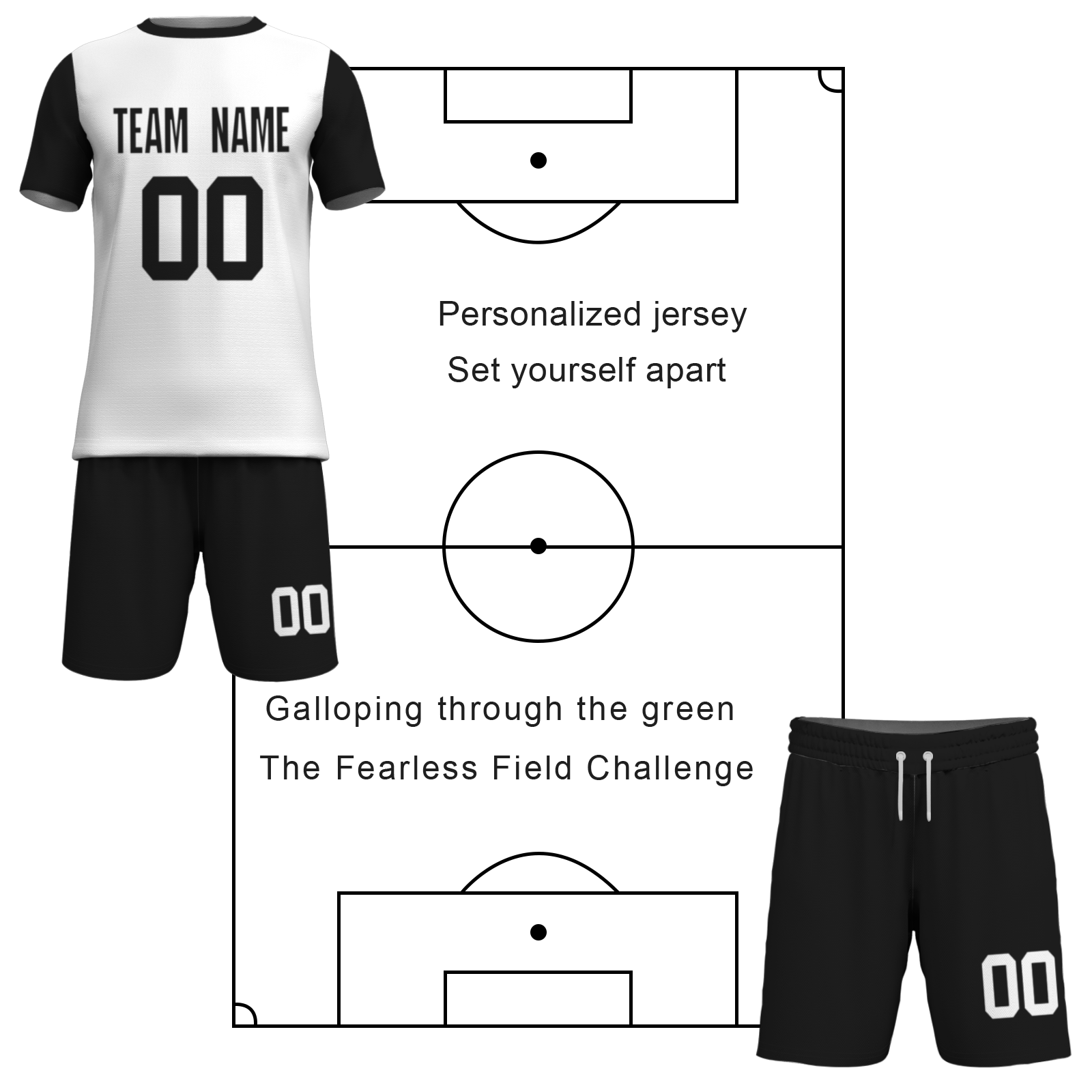 Custom White Yelow Sublimation Soccer Uniform Jersey