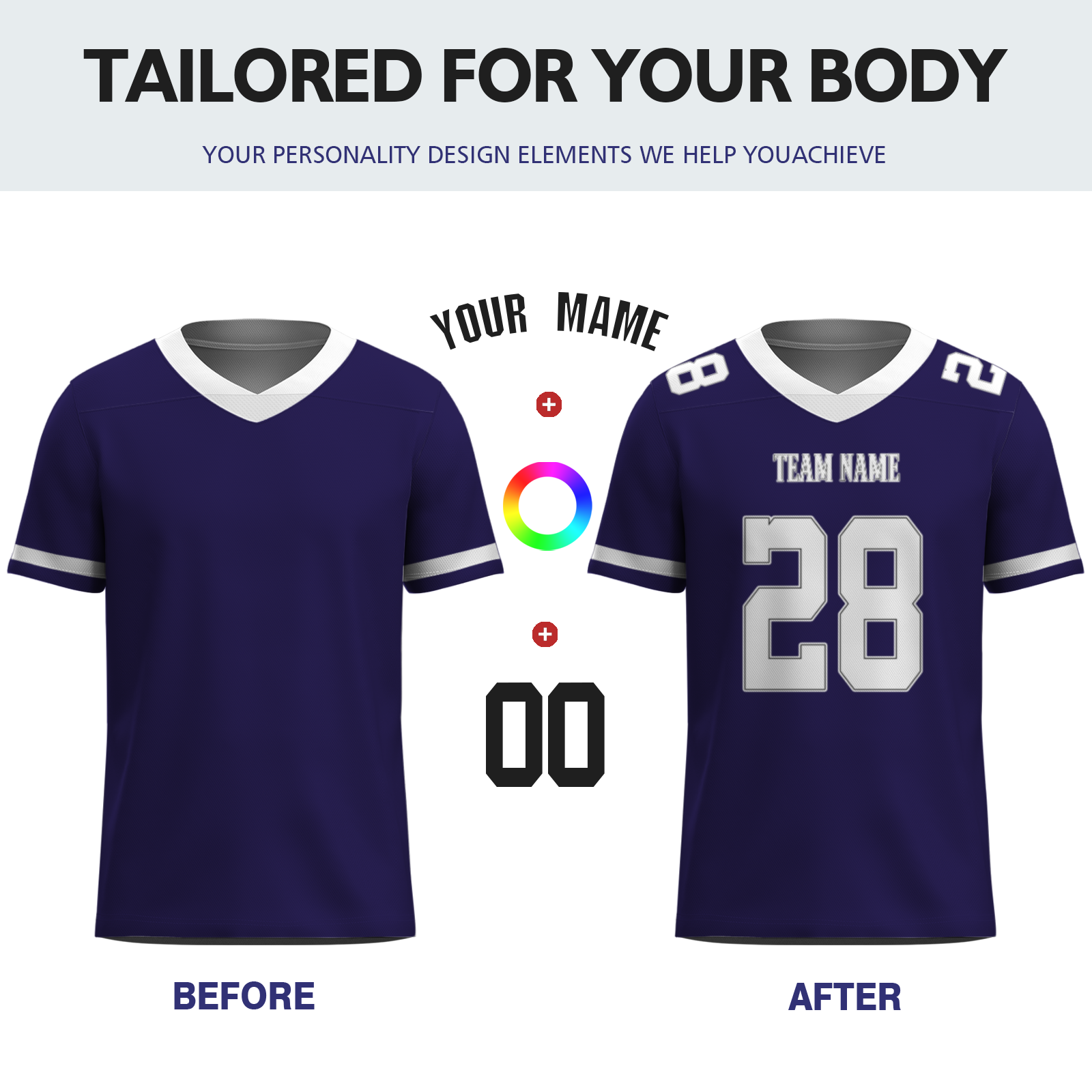 Custom  Dark Gray Blue-White Mesh Authentic Football Jersey