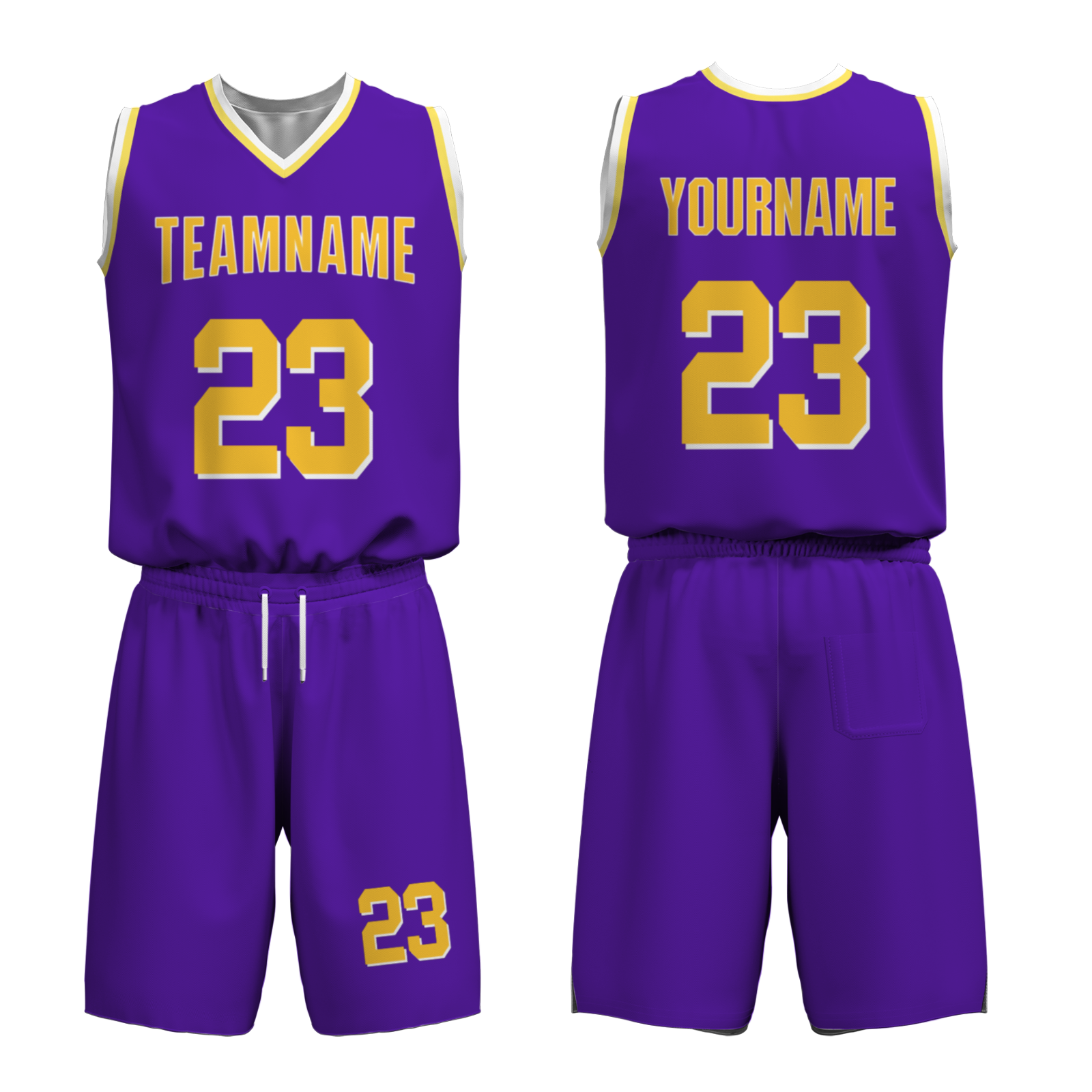 Custom Purple Mustard-White Authentic Basketball Uniform Jersey