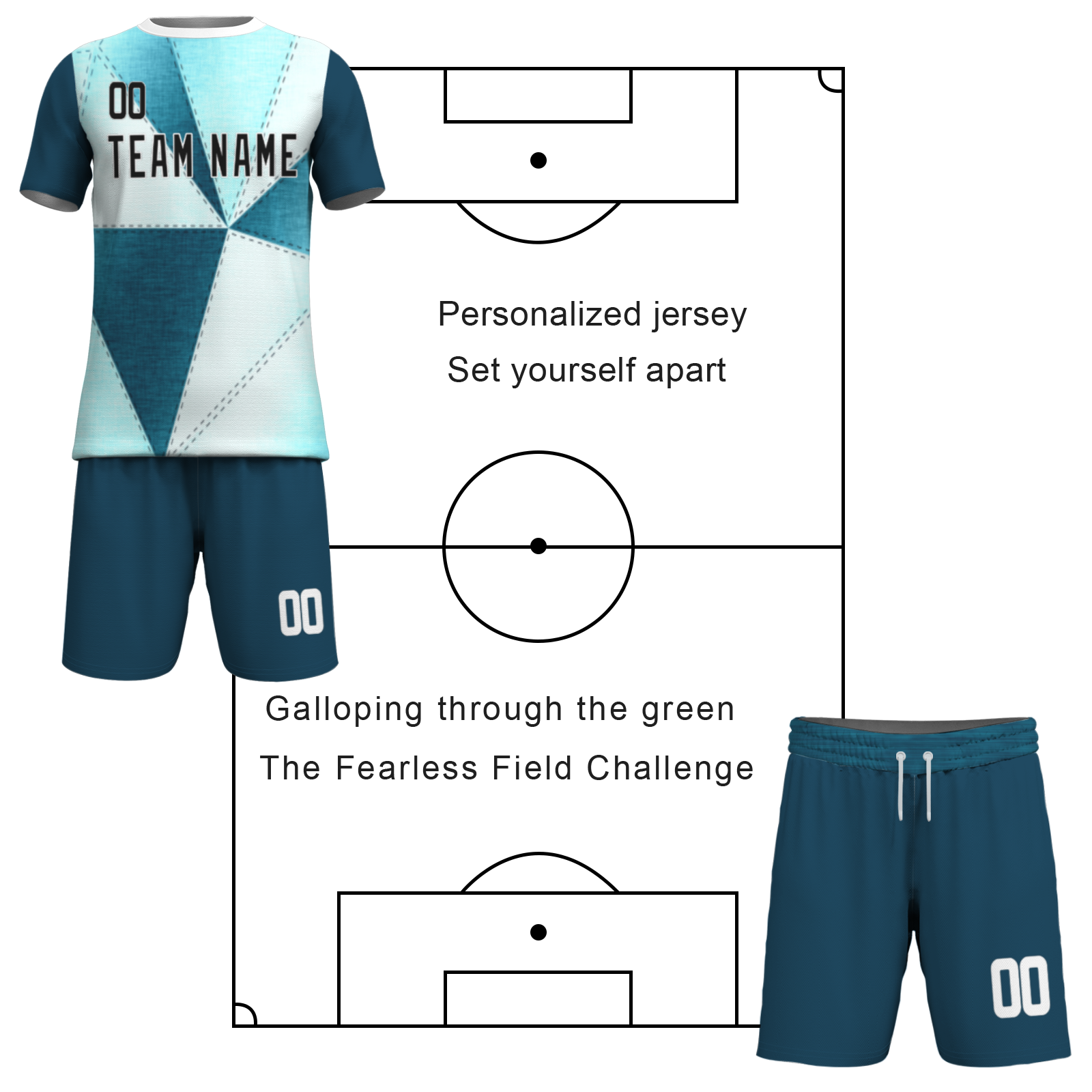 Custom White Black Sublimation Soccer Uniform Jersey