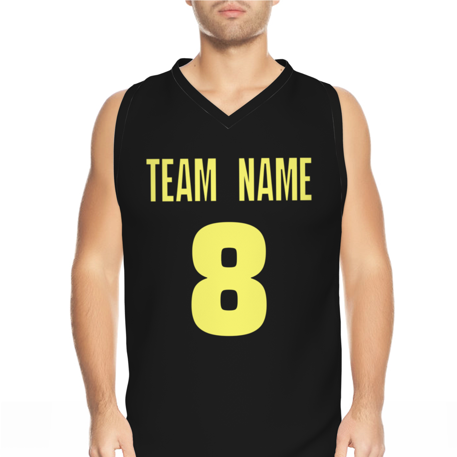 Custom Dark Gray Yellow-White Authentic V-Neck Basketball Jersey