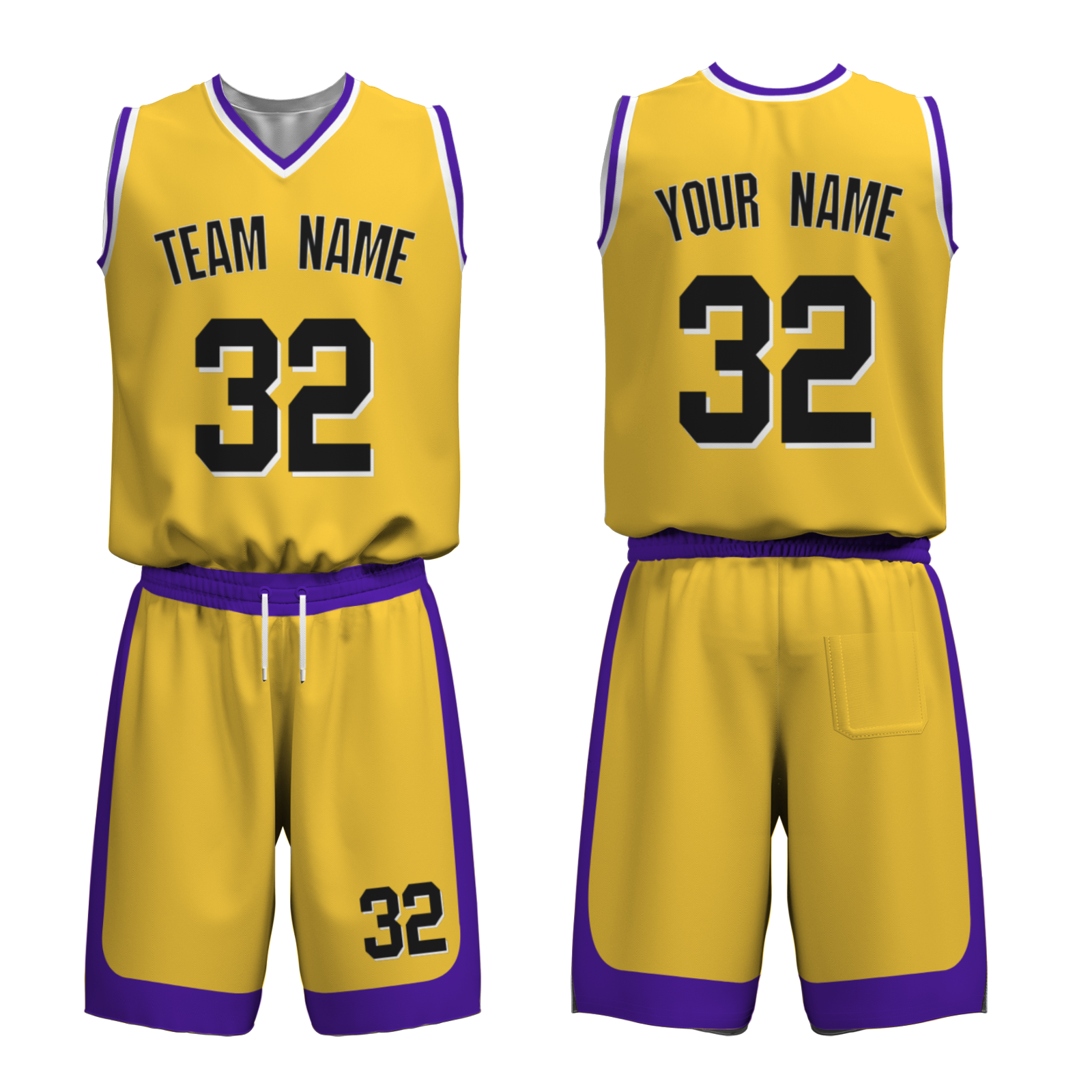 Custom Purple Mustard-White Authentic Basketball Uniform Jersey