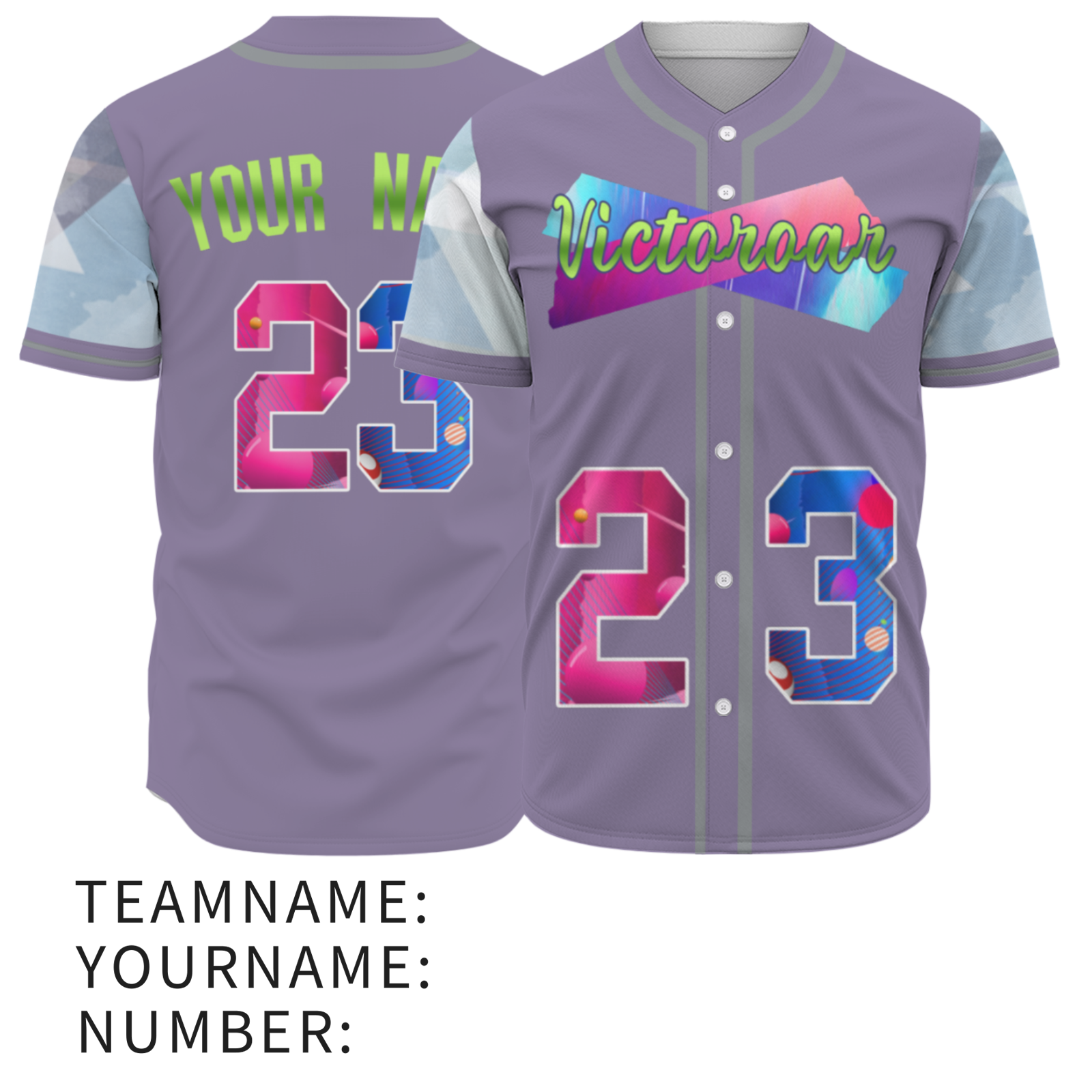 Custom Black Pink-Indigo Authentic Victoroar Baseball Jersey