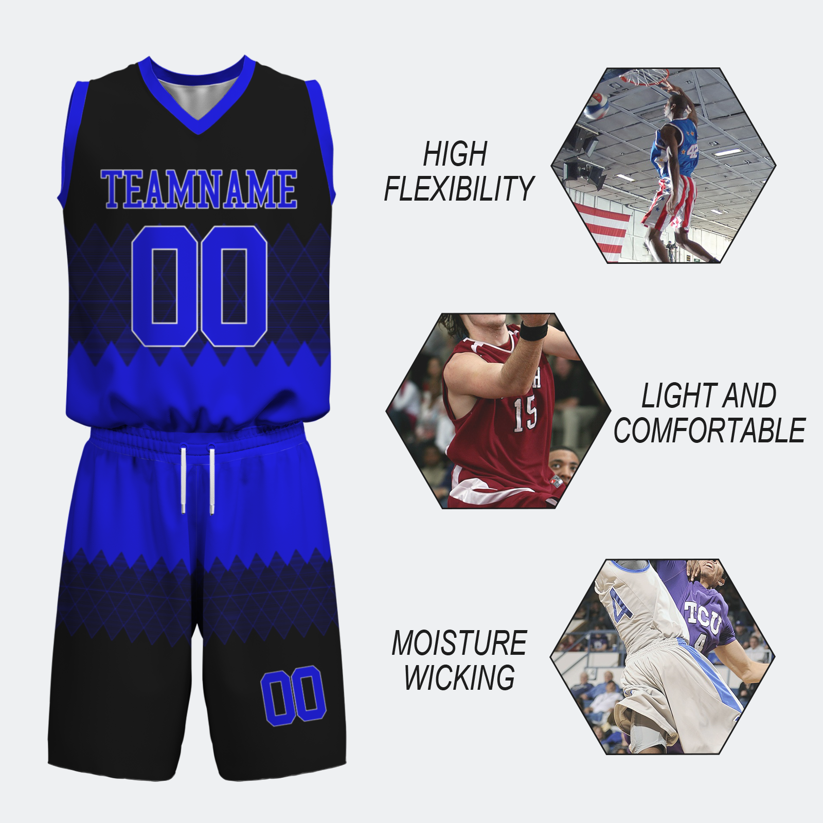 Custom Purple Camouflage White Lilac Basketball Uniform Jersey