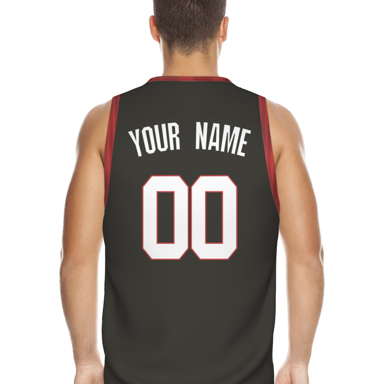 Custom White Dark Blue-Orange Authentic V-Neck Basketball Jersey