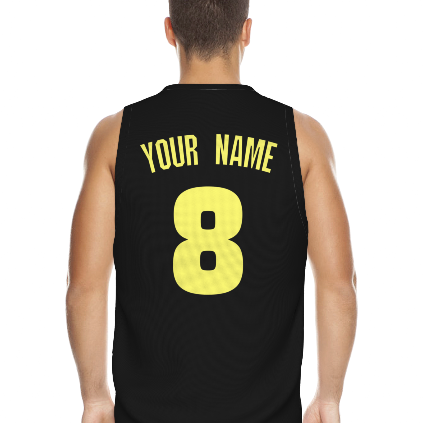 Custom Dark Gray Yellow-White Authentic V-Neck Basketball Jersey