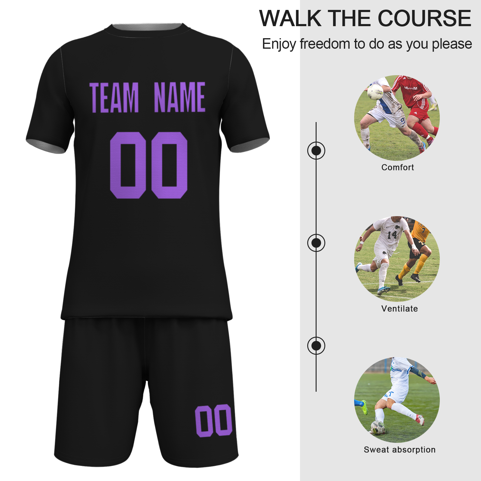 Custom White Yelow Sublimation Soccer Uniform Jersey