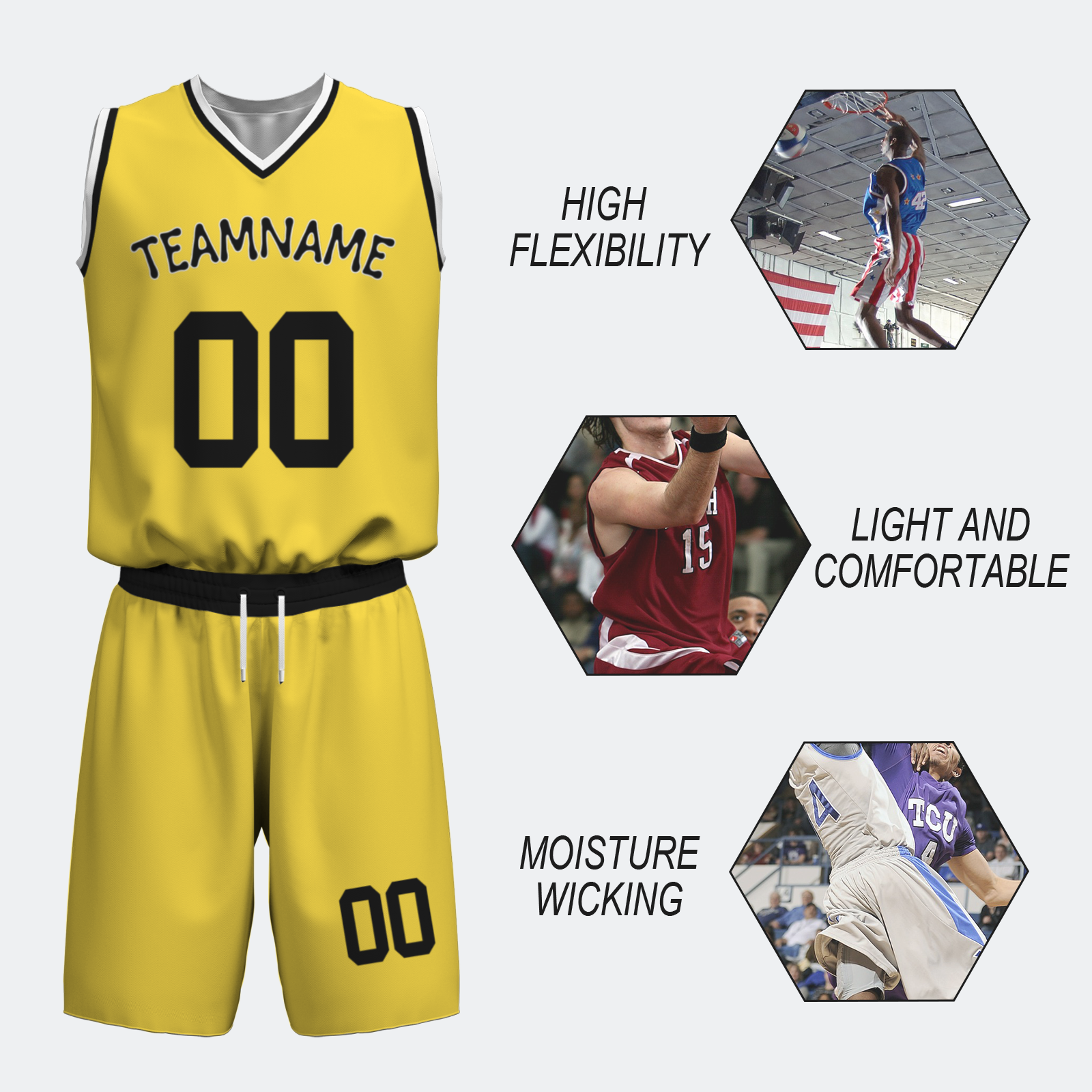 Custom Purple Mustard-White Authentic Basketball Uniform Jersey