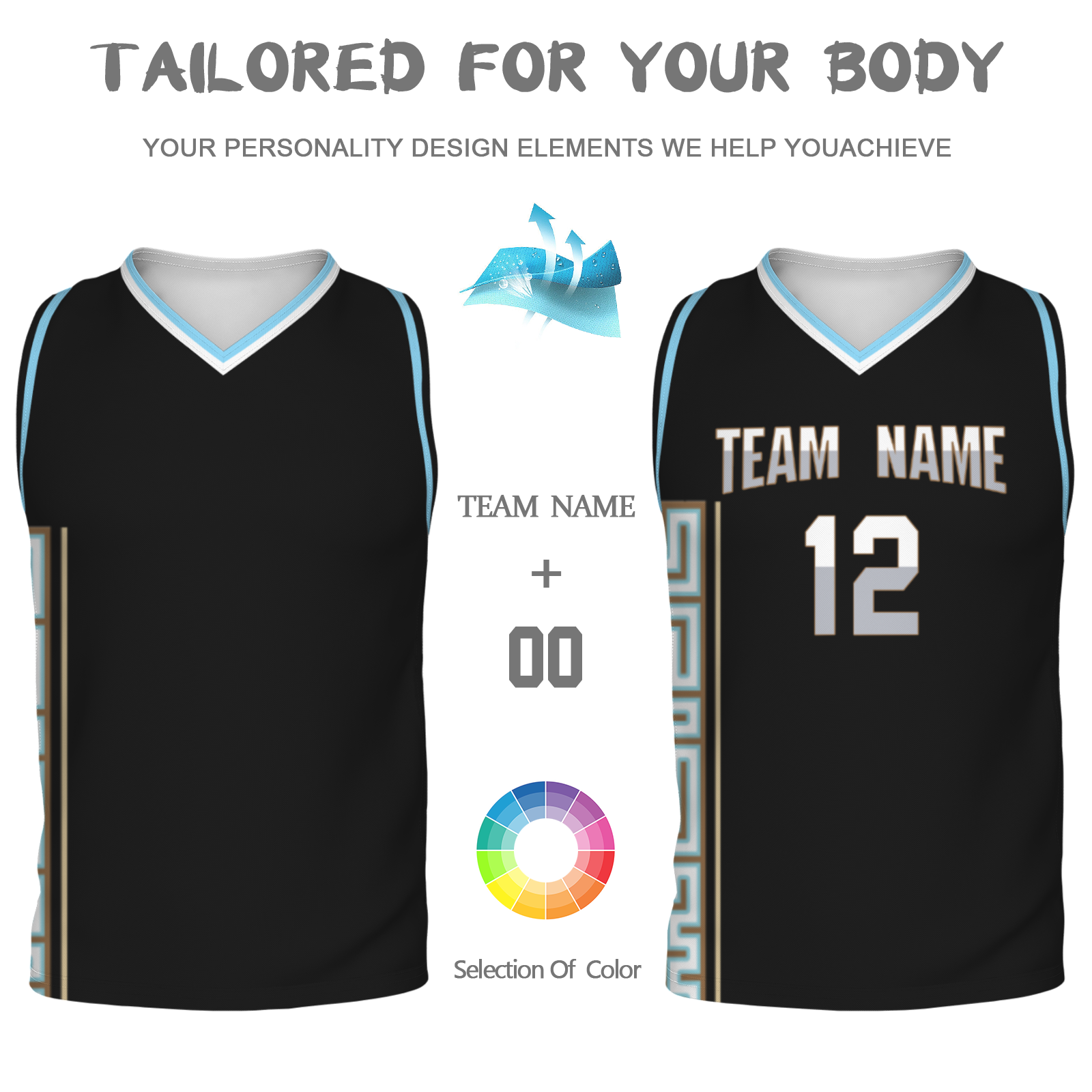 Custom White Dark Blue-Orange Authentic V-Neck Basketball Jersey