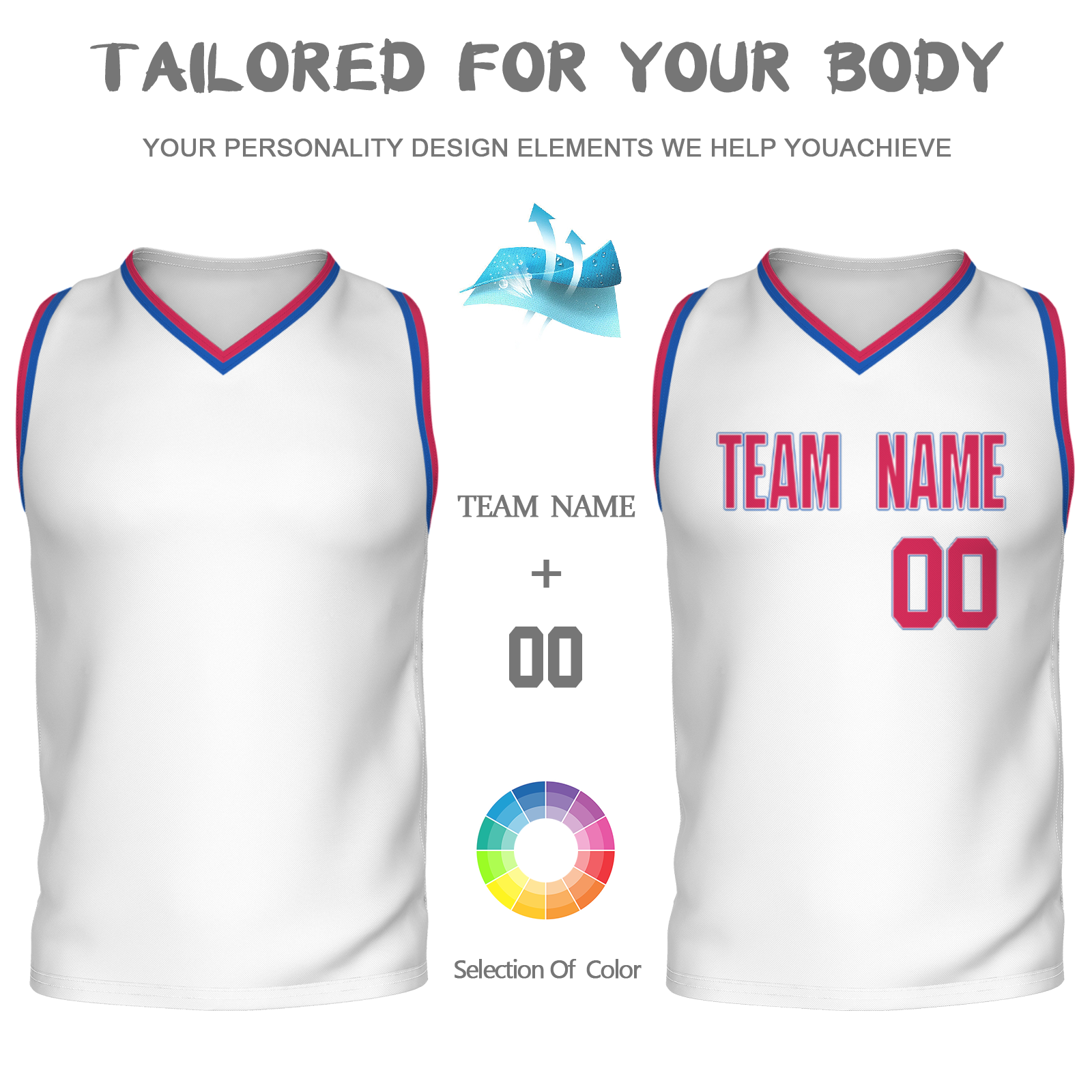 Custom White Dark Blue-Orange Authentic V-Neck Basketball Jersey