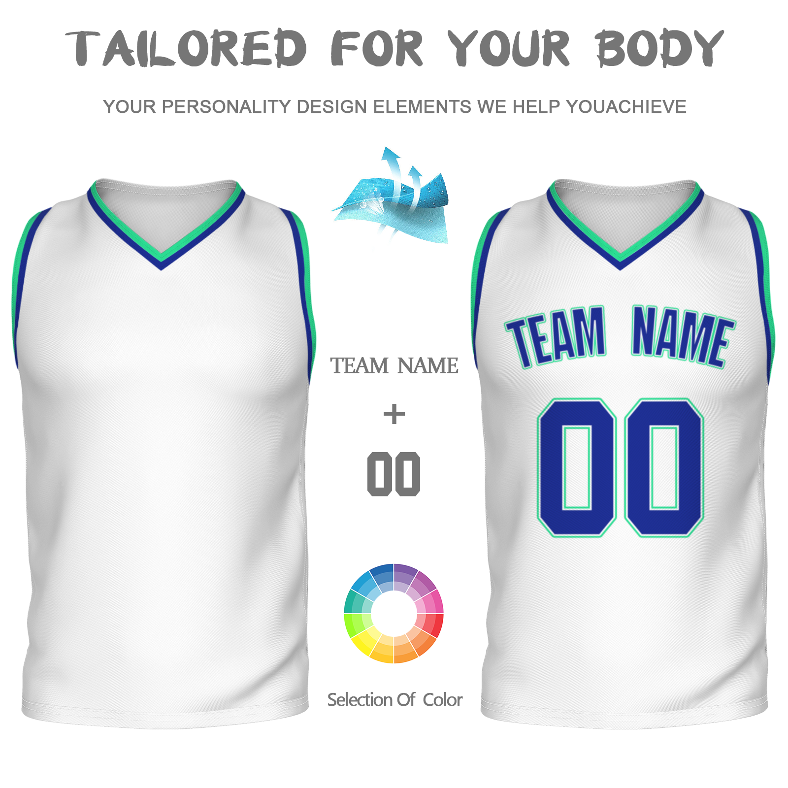 Custom White Dark Blue-Orange Authentic V-Neck Basketball Jersey