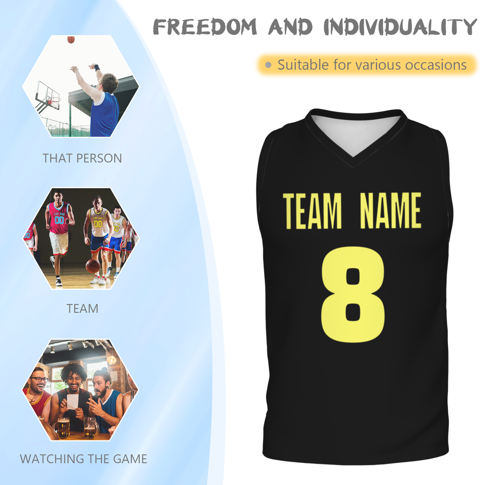 Custom Dark Gray Yellow-White Authentic V-Neck Basketball Jersey