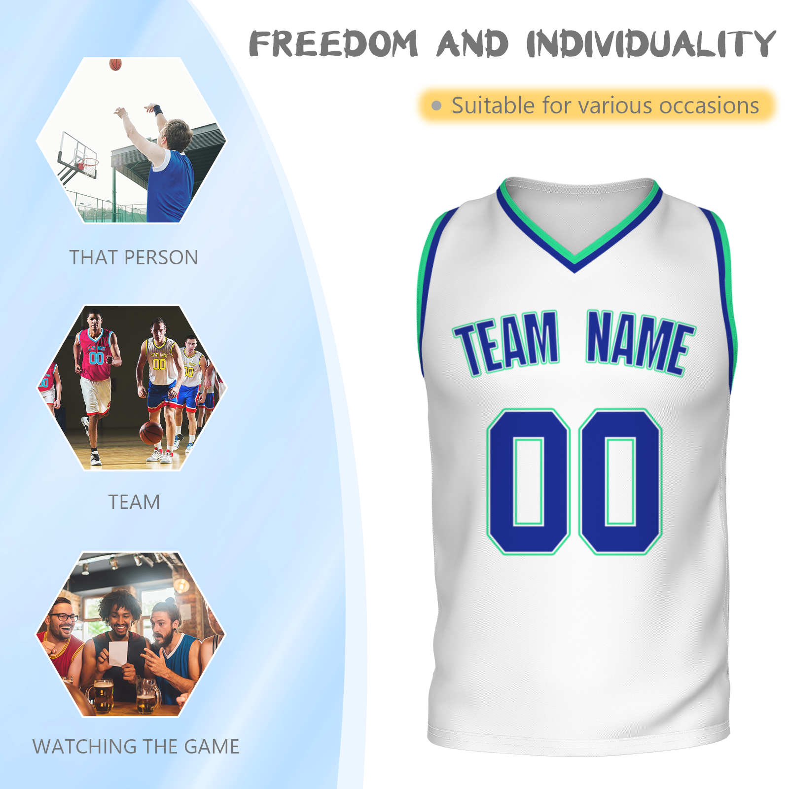 Custom White Dark Blue-Orange Authentic V-Neck Basketball Jersey