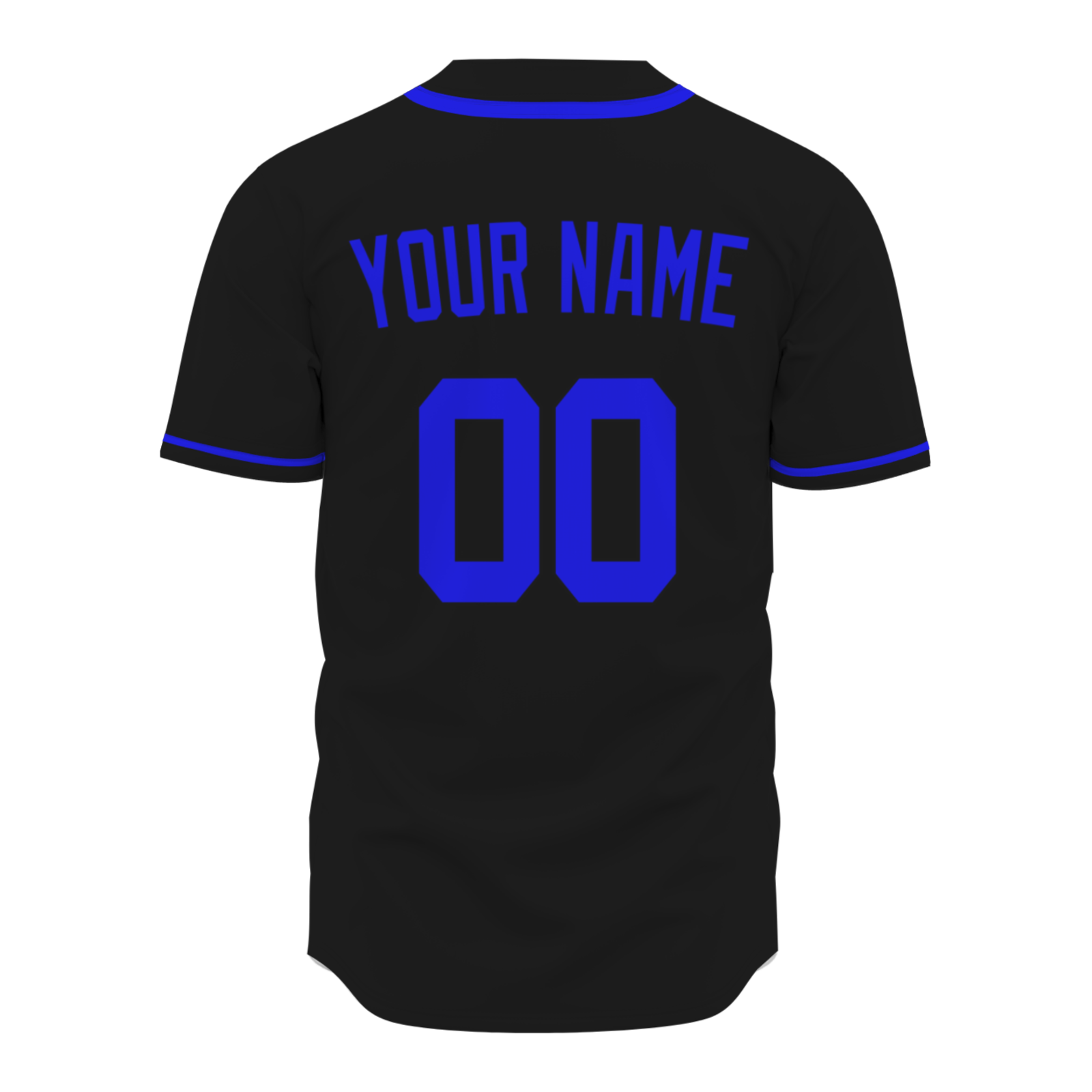 Custom Black Navy Blue-Black Authentic Baseball Jersey